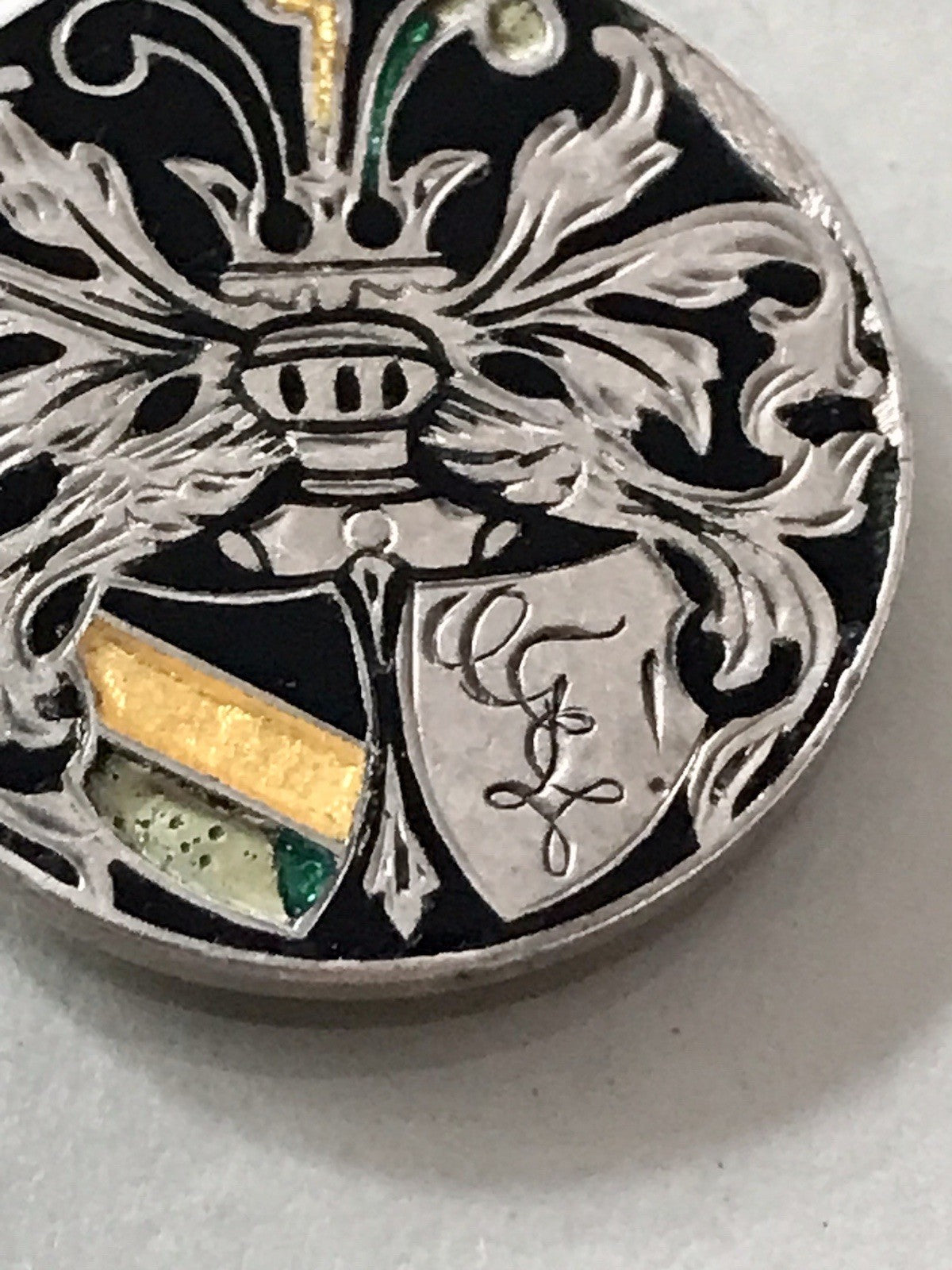 Antik Anhänger Studentika 800 Silber Burschenschaft Studentenverbindung