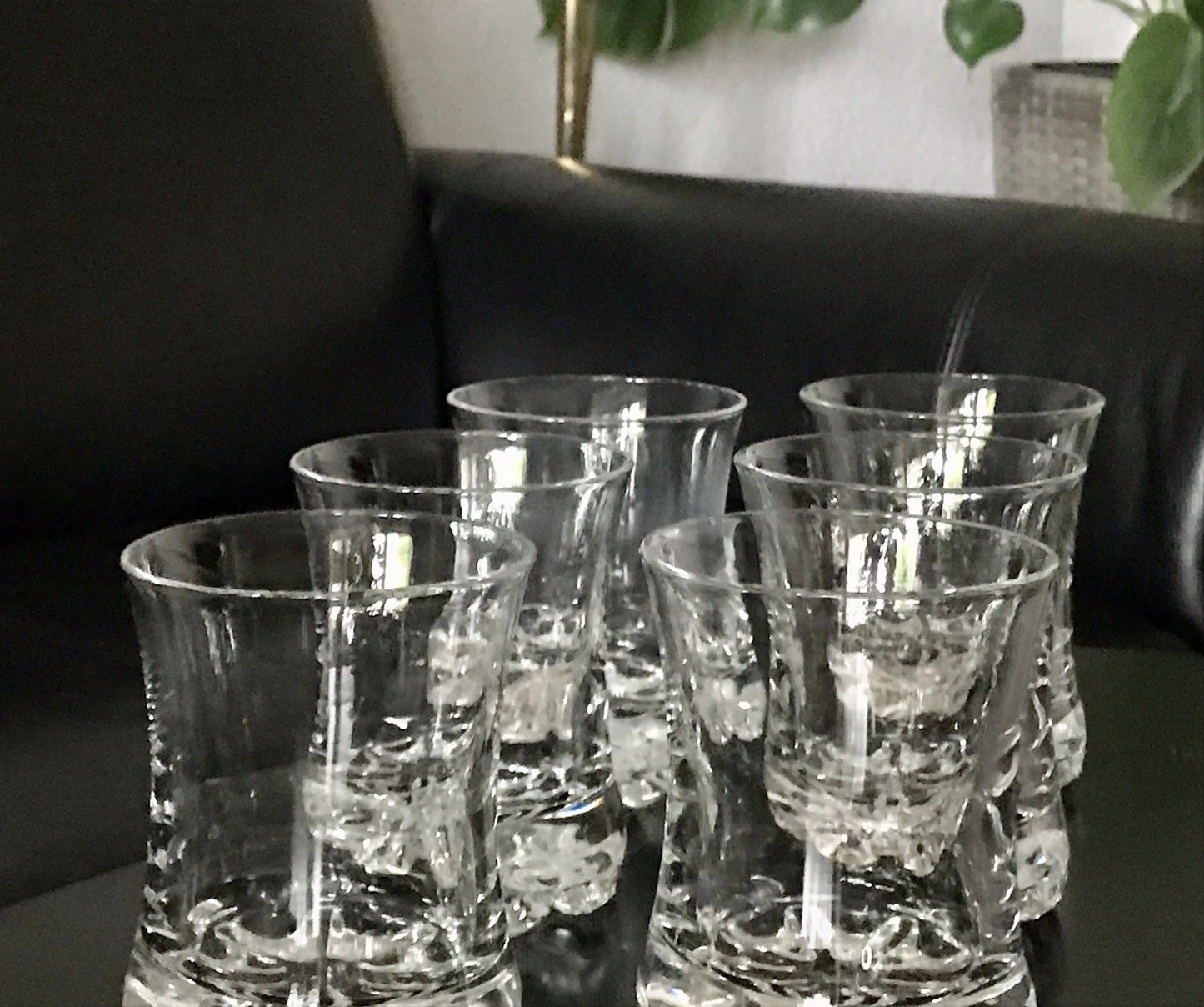 Vintage 6 Luigi Bormioli Light&Music Wasser Whisky? Gläser Kristallglas Glas