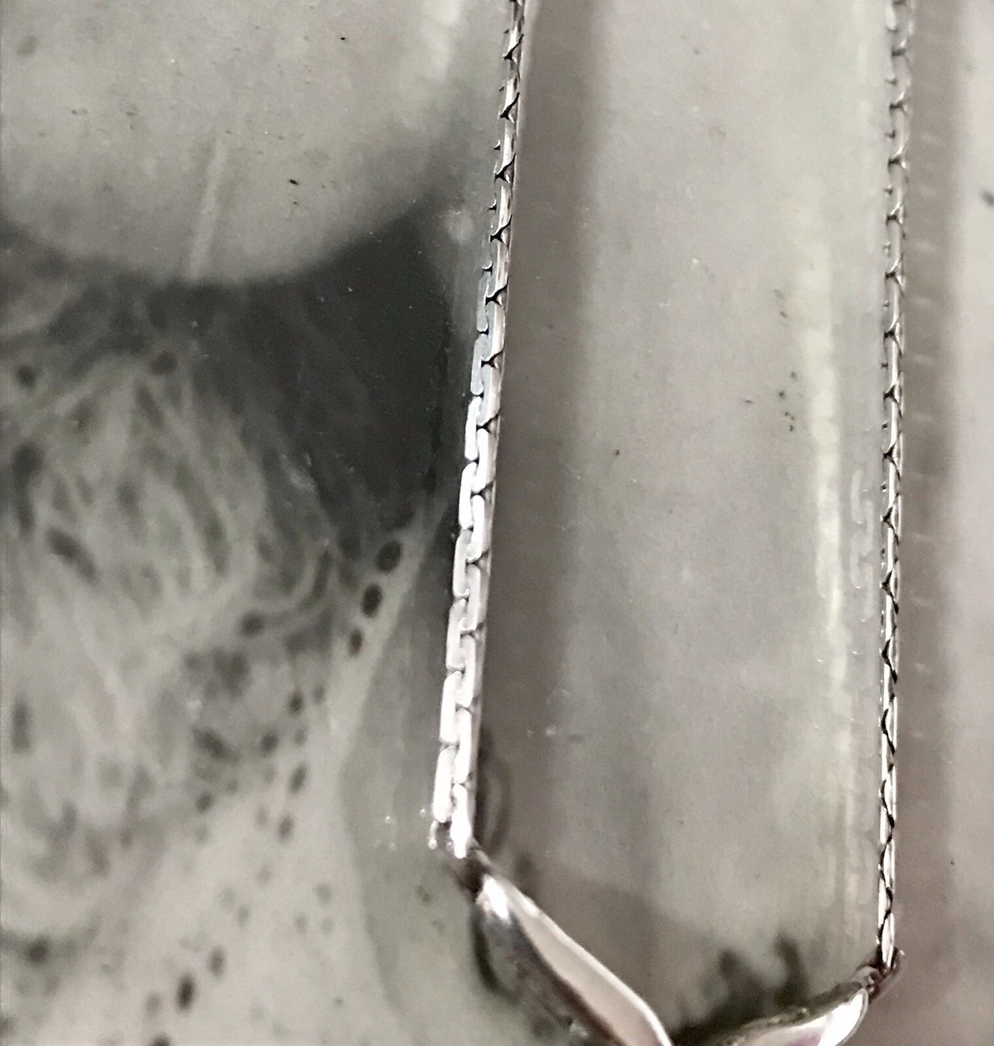 Antik Edel Jugendstil 925 Silber Collier Halskette Saphire? SCHÖN