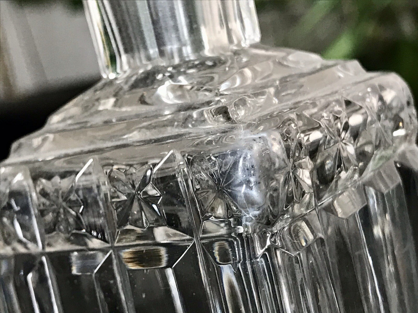 Antik Baccarat? SEHR EDEL 1 Flakon kleine Karaffe Bleikristall Schliff