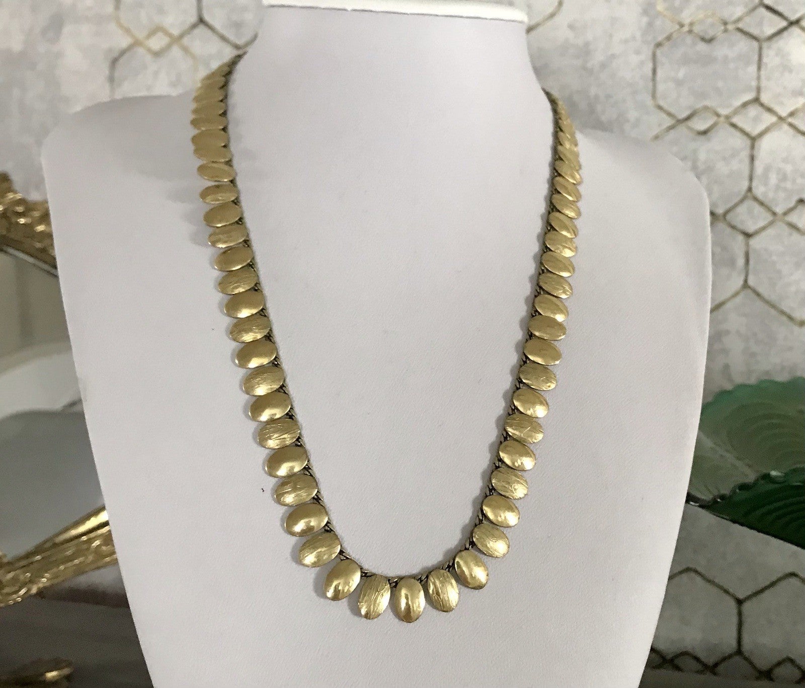 Vintage 60er Collier Halskette Amerik. Doublè gold SCHÖN