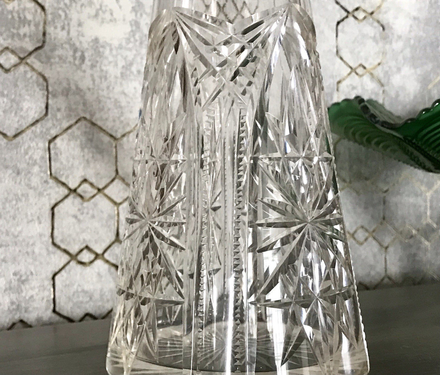 Antik Saint Louis? Glaskaraffe Karaffe Kristallglas wundervoll Bleikristall Edel