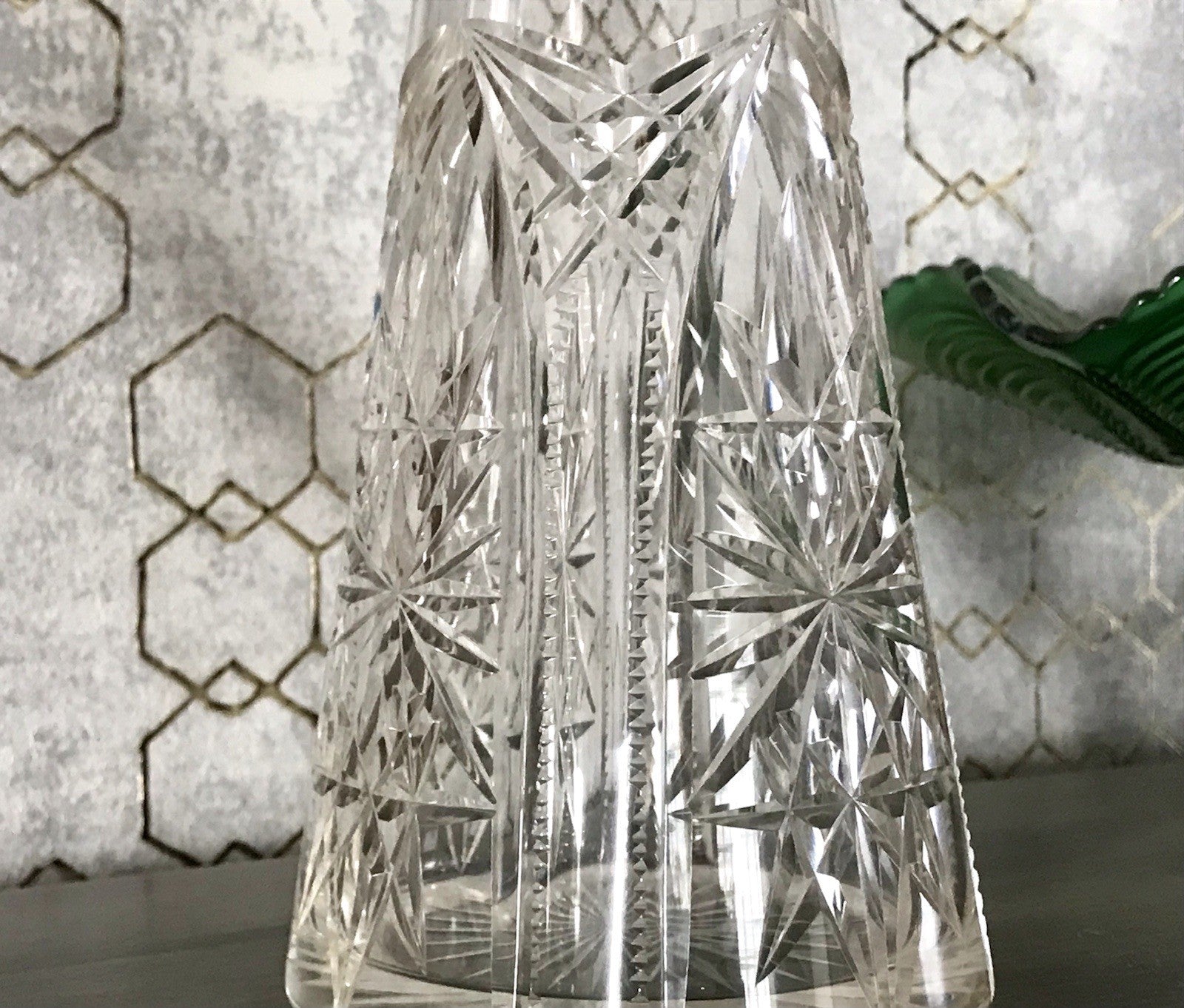 Antik Saint Louis? Glaskaraffe Karaffe Kristallglas wundervoll Bleikristall Edel