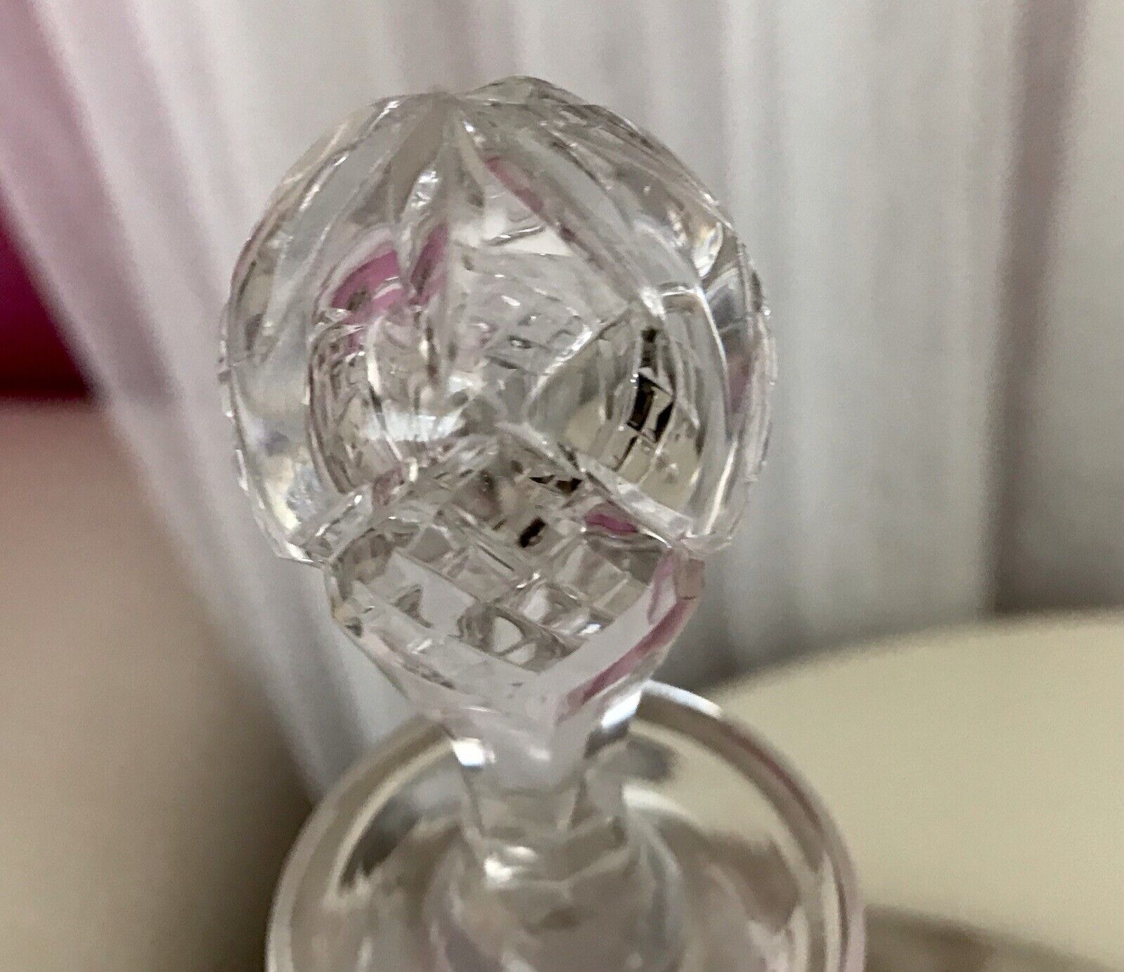Antik Alt Karaffe Rumflasche Kristallglas Bleikristall geschliffen So SCHÖN
