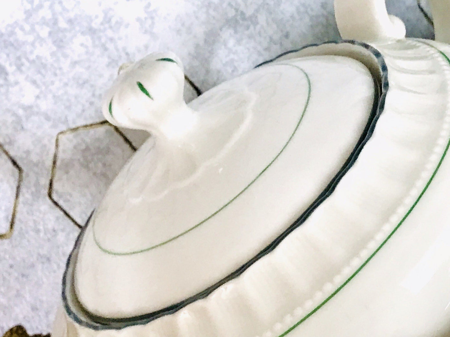 Antik Edel Art Déco Porzellan Kaffeeservice 8 Pers. SCHÖN Schlaggenwald Böhmen