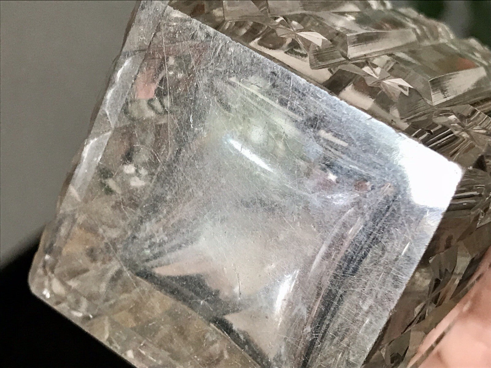 Antik Baccarat? SEHR EDEL 1 Flakon kleine Karaffe Bleikristall Schliff
