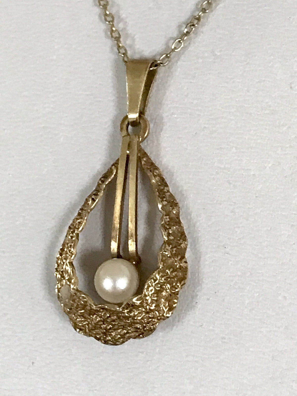 Vintage Halskette mit Änhänger Amerik. Doublè gold Sehr SCHÖN TeKa