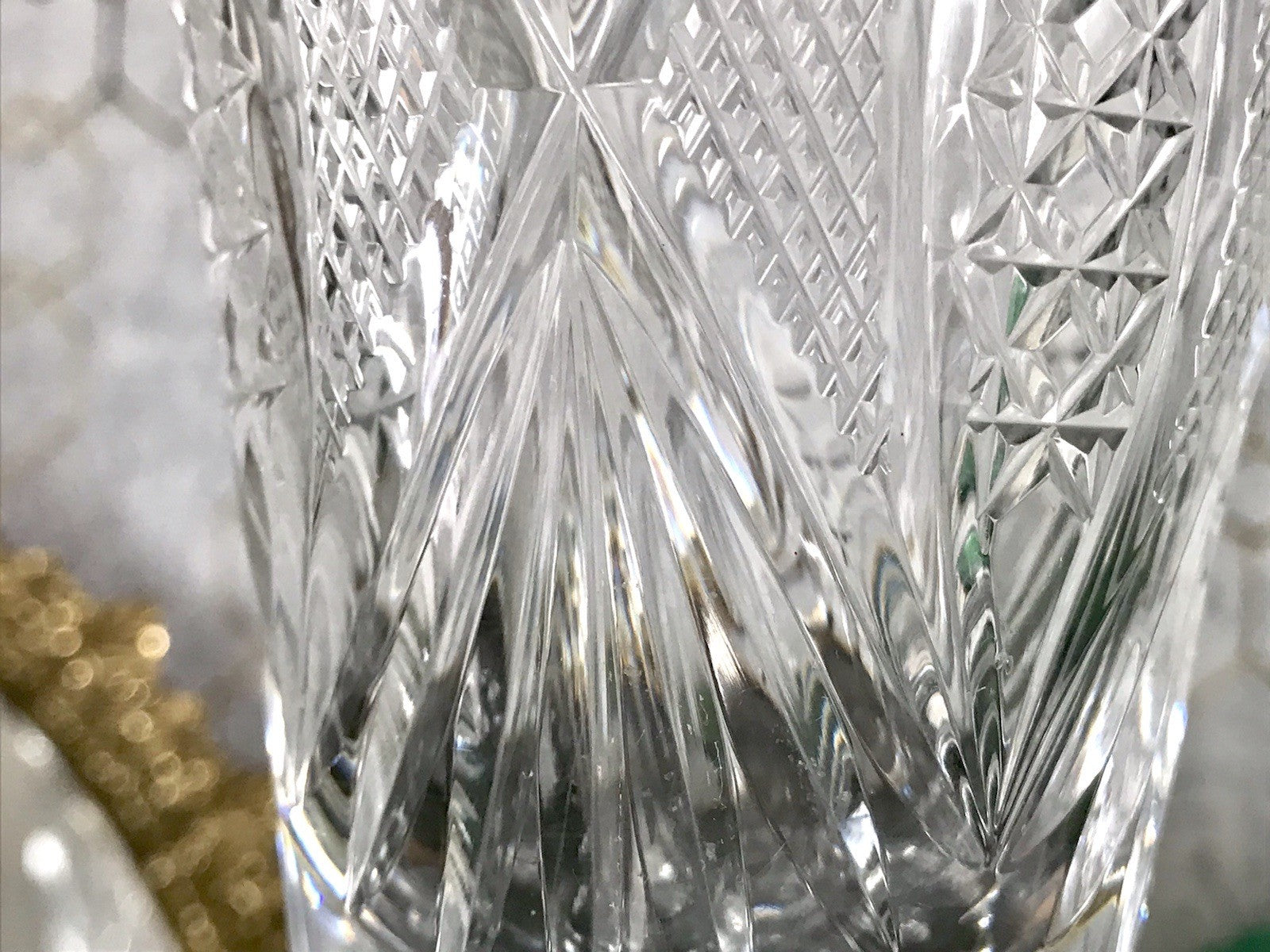 Antik Adenken Glas Pokalglas Kelch Pokalkelch Luftblasen 20.08.1911 Jugendstil