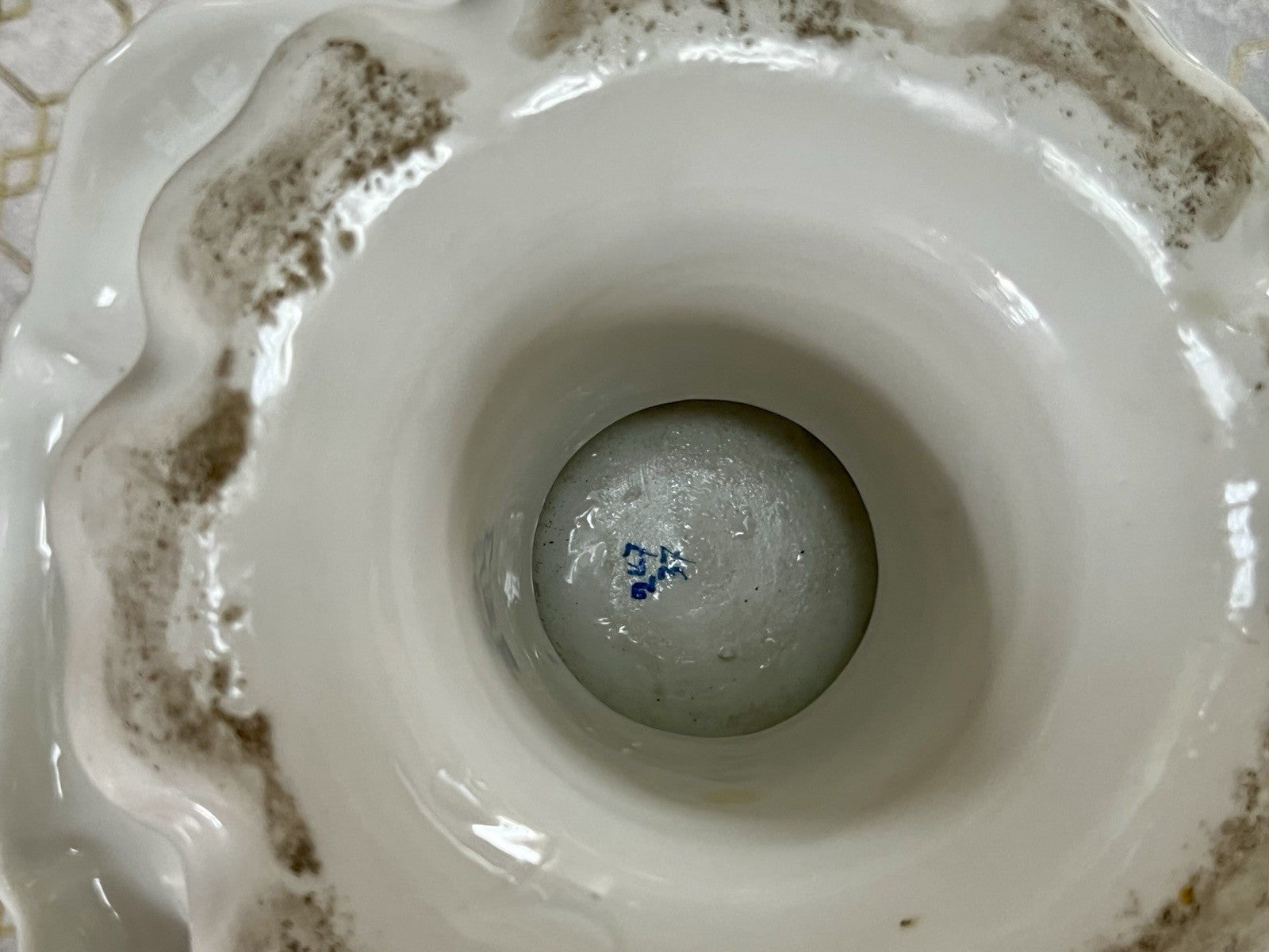Antik Biedermeier Porzellan Fußschale Schale  ca. 1830 Pressmarke N So SCHÖN!!