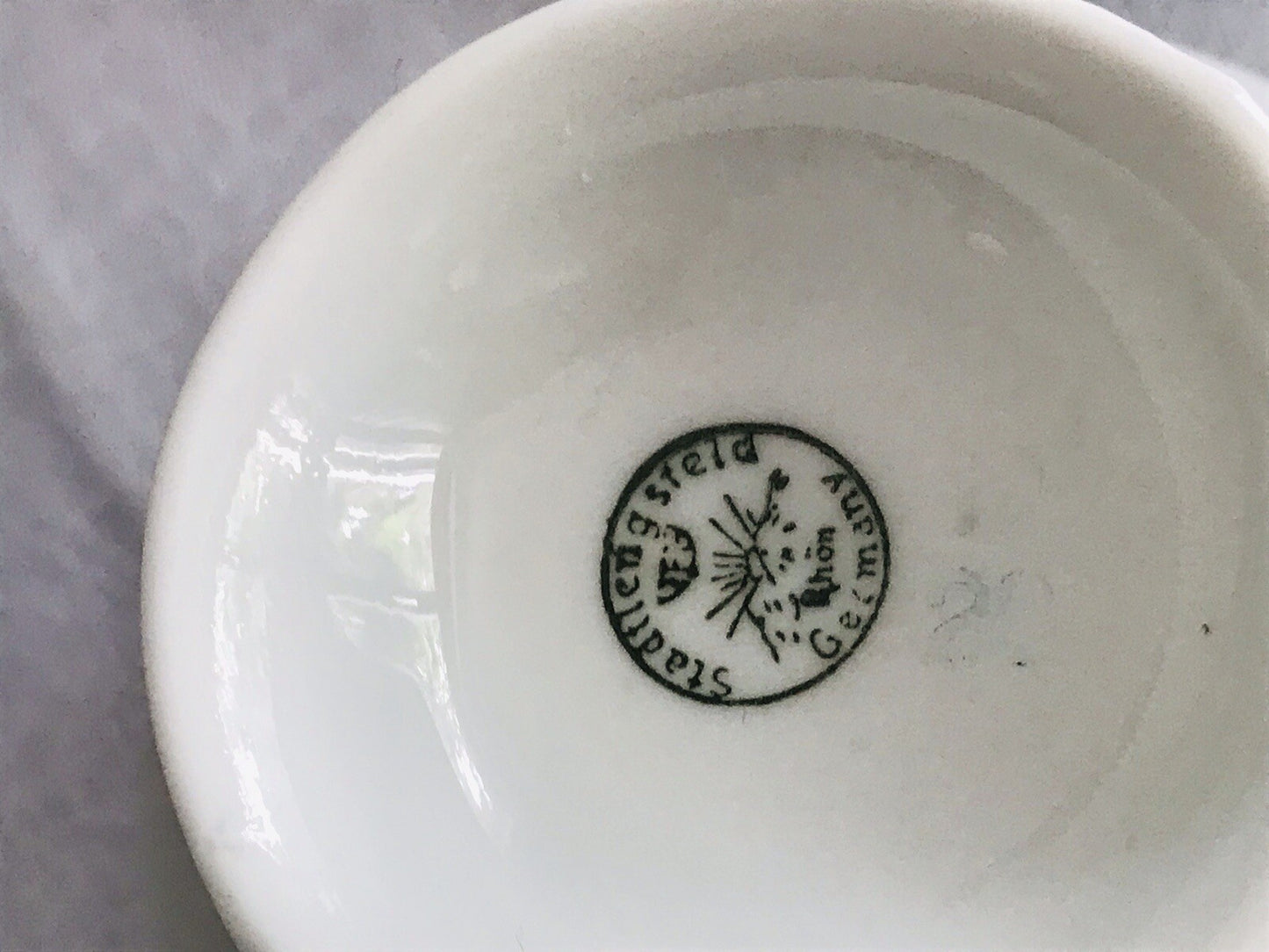Antik spätes Art Déco Porzellan Kaffeeservice Stadtlengsfeld Rhön 1949-52