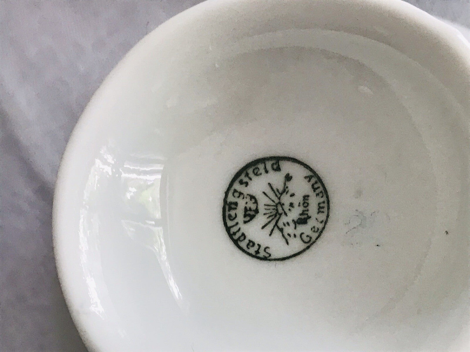 Antik spätes Art Déco Porzellan Kaffeeservice Stadtlengsfeld Rhön 1949-52