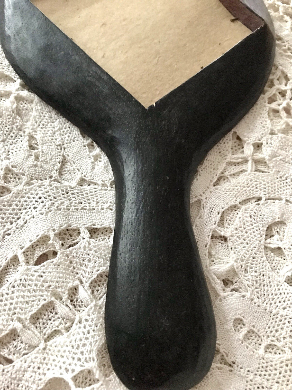 Antik? Vintage Spiegel Handspiegel Holz geschnitzt in Jugendstil gearbeitet