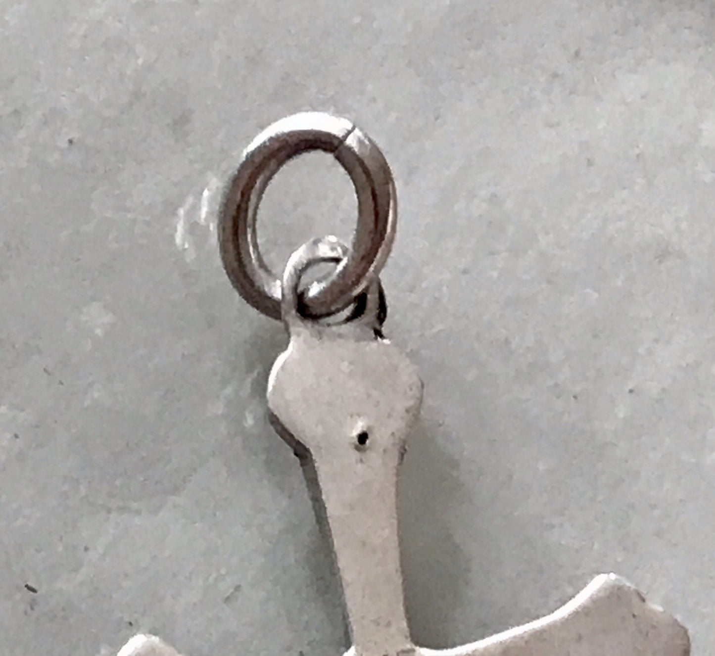 Antik Echtsilber 835 Silber Kreuz Anhänger Kettenanhänger farblose Steine