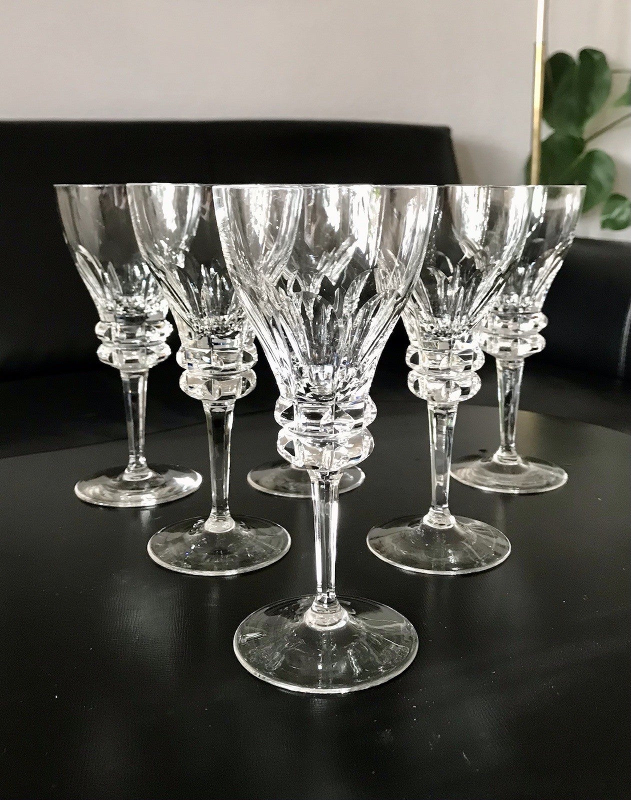 Vintage Set á 6St. & Set à5 St. EDEL Weingläser Gläser Kristallglas Bleikristall
