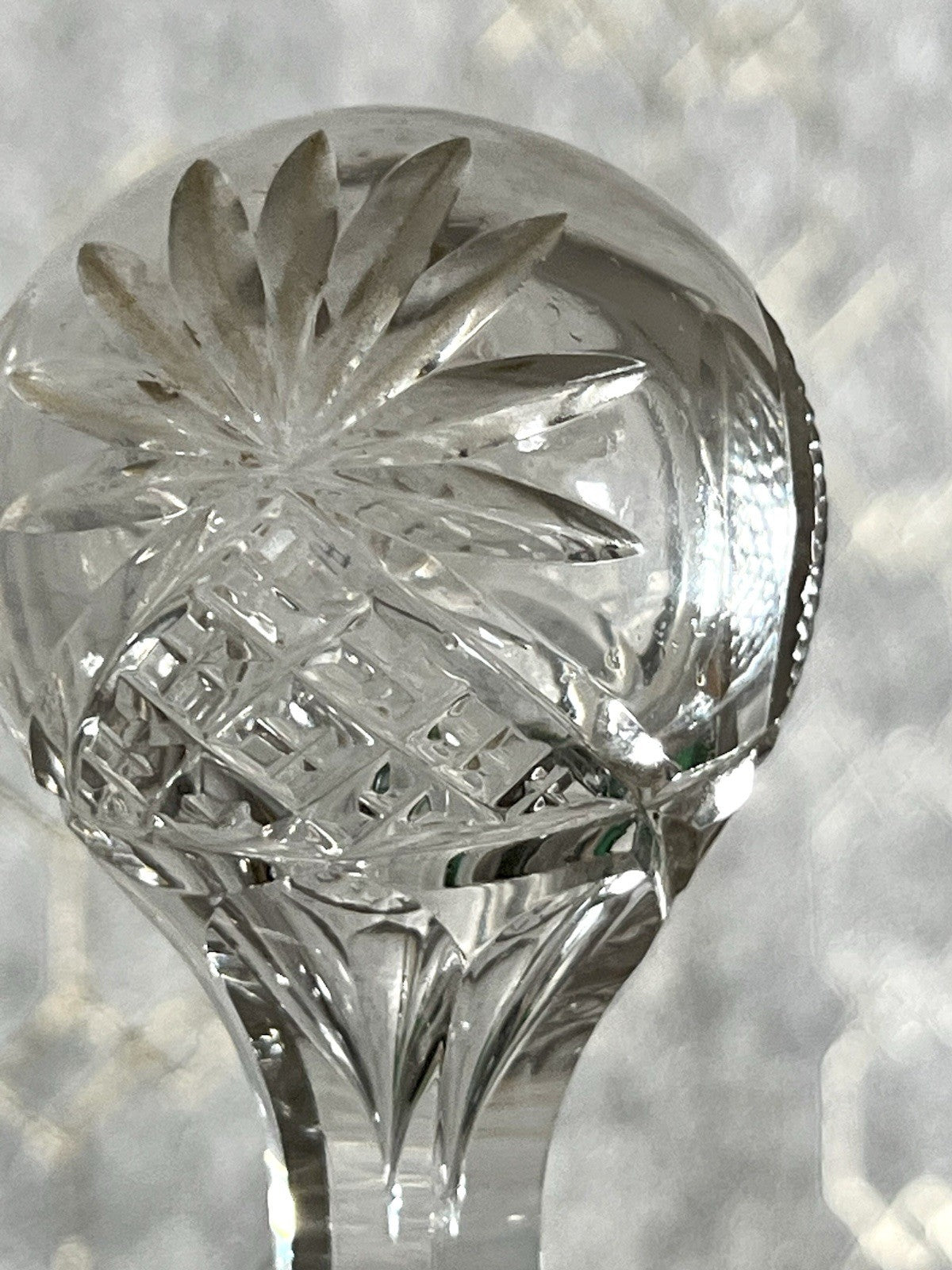 Antik Groß Art Deco Karaffe Kristallglas Bleikristall geschliffen SCHÖN