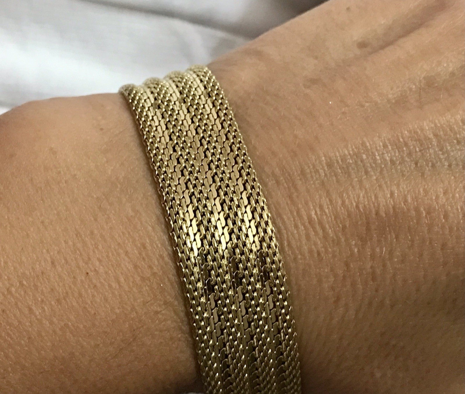 Vintage Teppicharmband Armband vergoldet Amerik. Doublè
