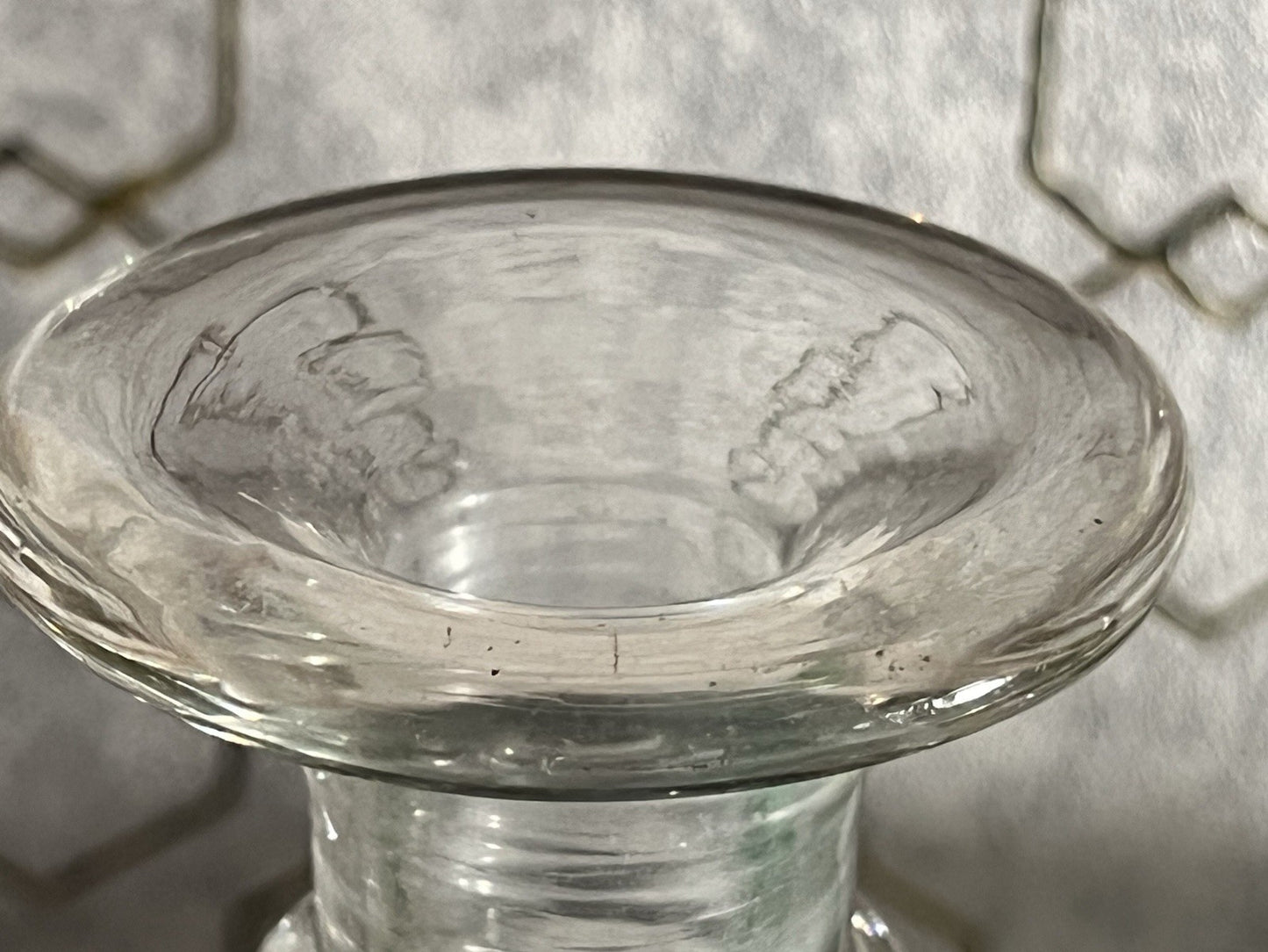 Antik Biedermeier ? groß Karaffe Weinkaraffe Dekanter Glas viktorianisch