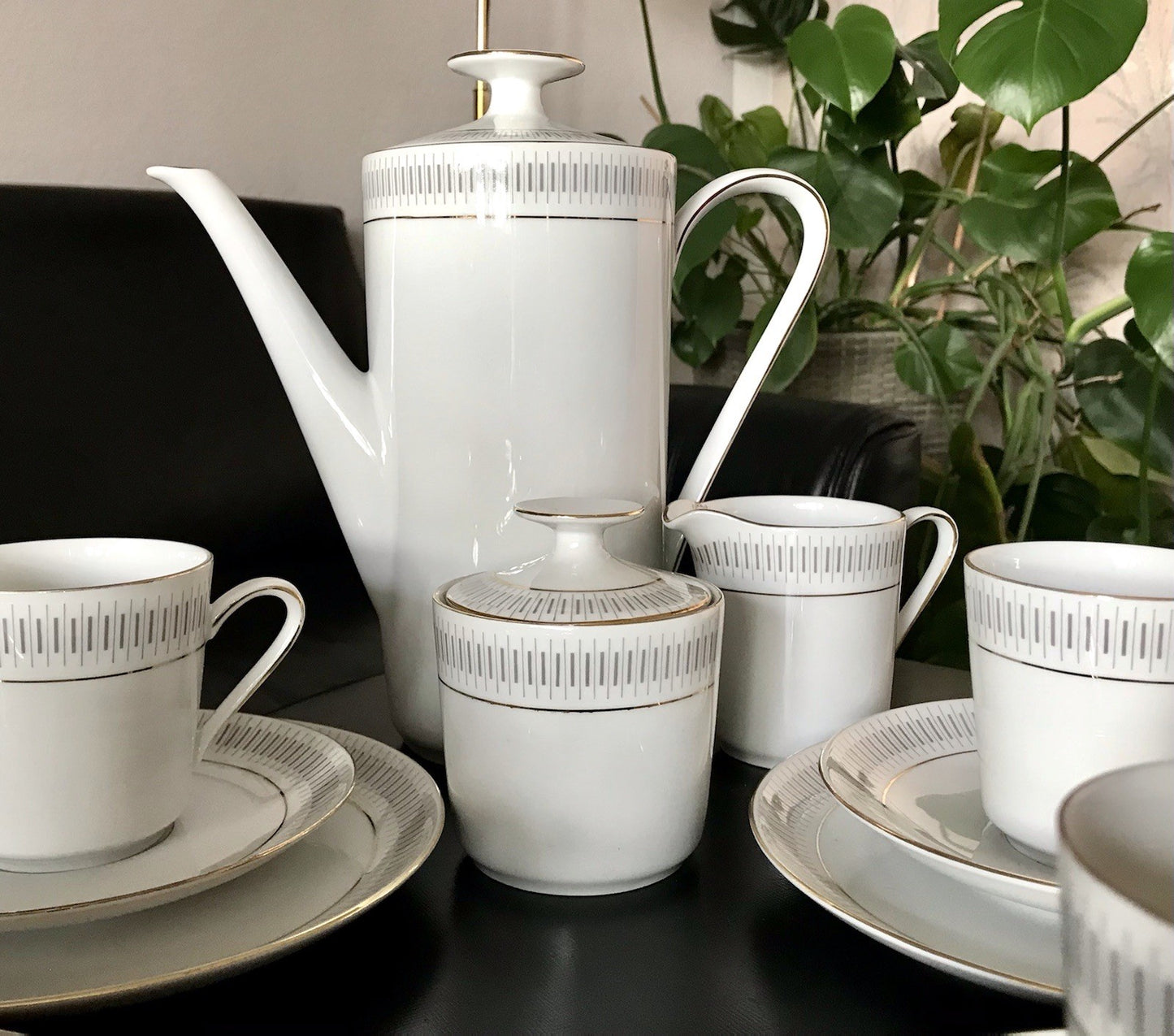 Vintage 60er Porzellan Eschenbach Kaffeeservice  11 Personen +