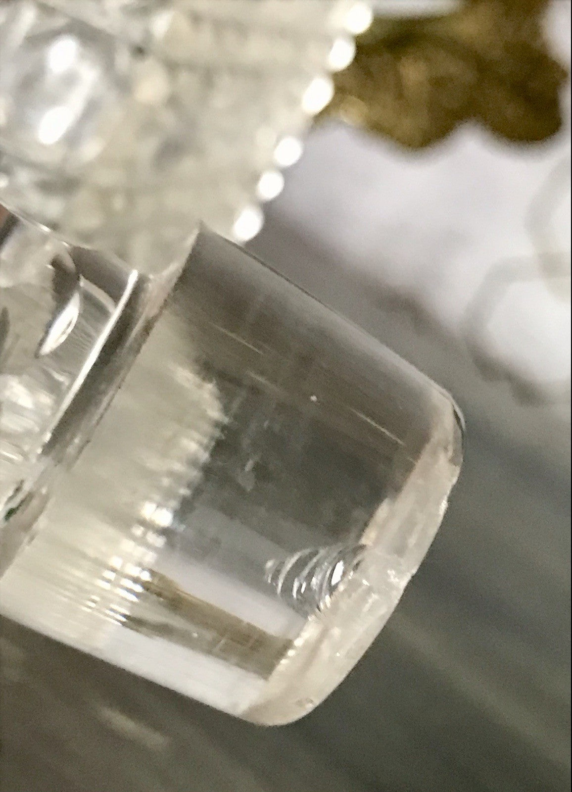 Antik ~1890 Baccarat 1x Glaskaraffe Karaffe Schnitt Bleikristall Edel! Dekanter