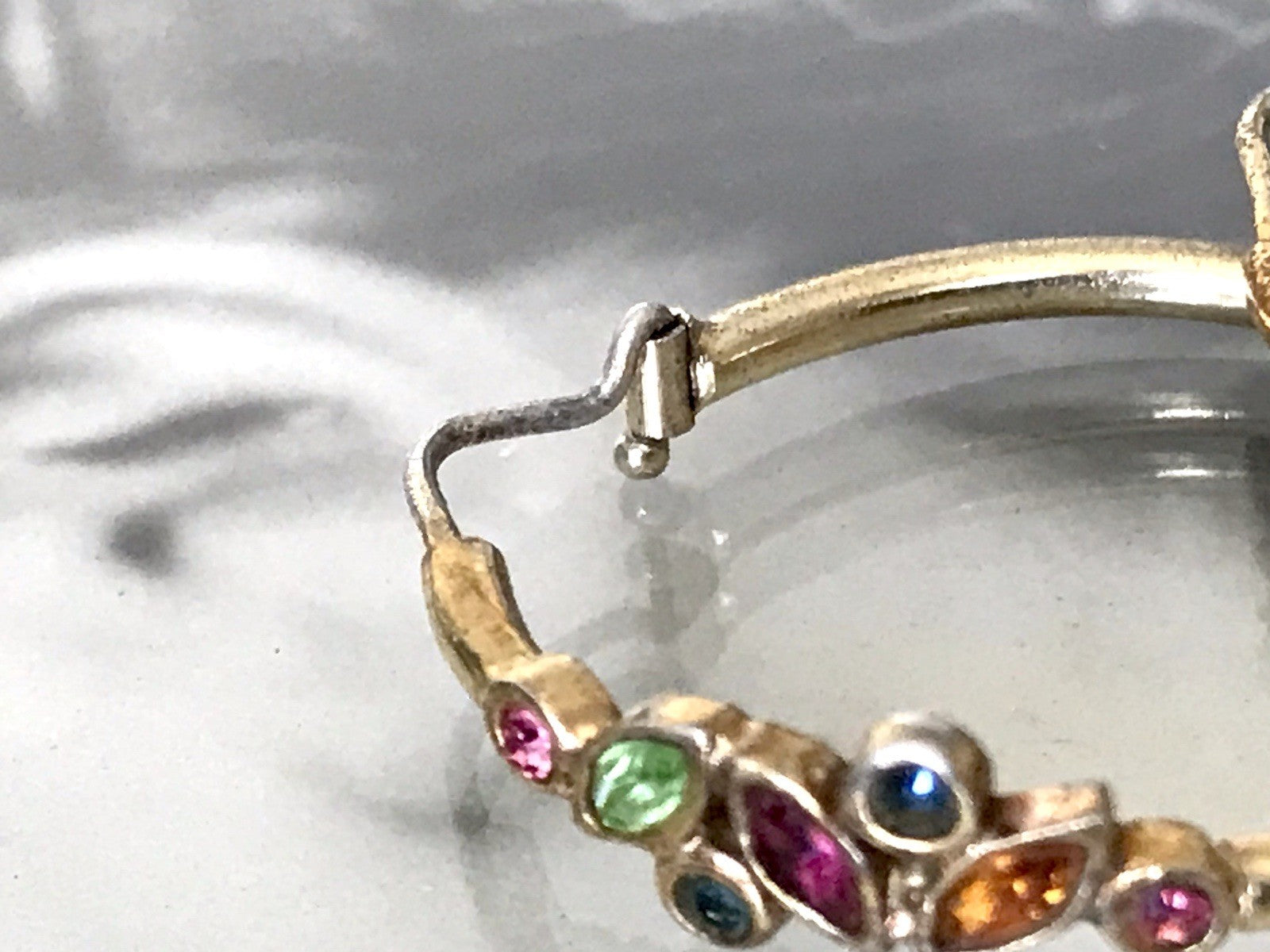 Creole Ohrringe Ohrstecker DAMEN Silber vergoldet gold Vintage Stil Edelsteine?