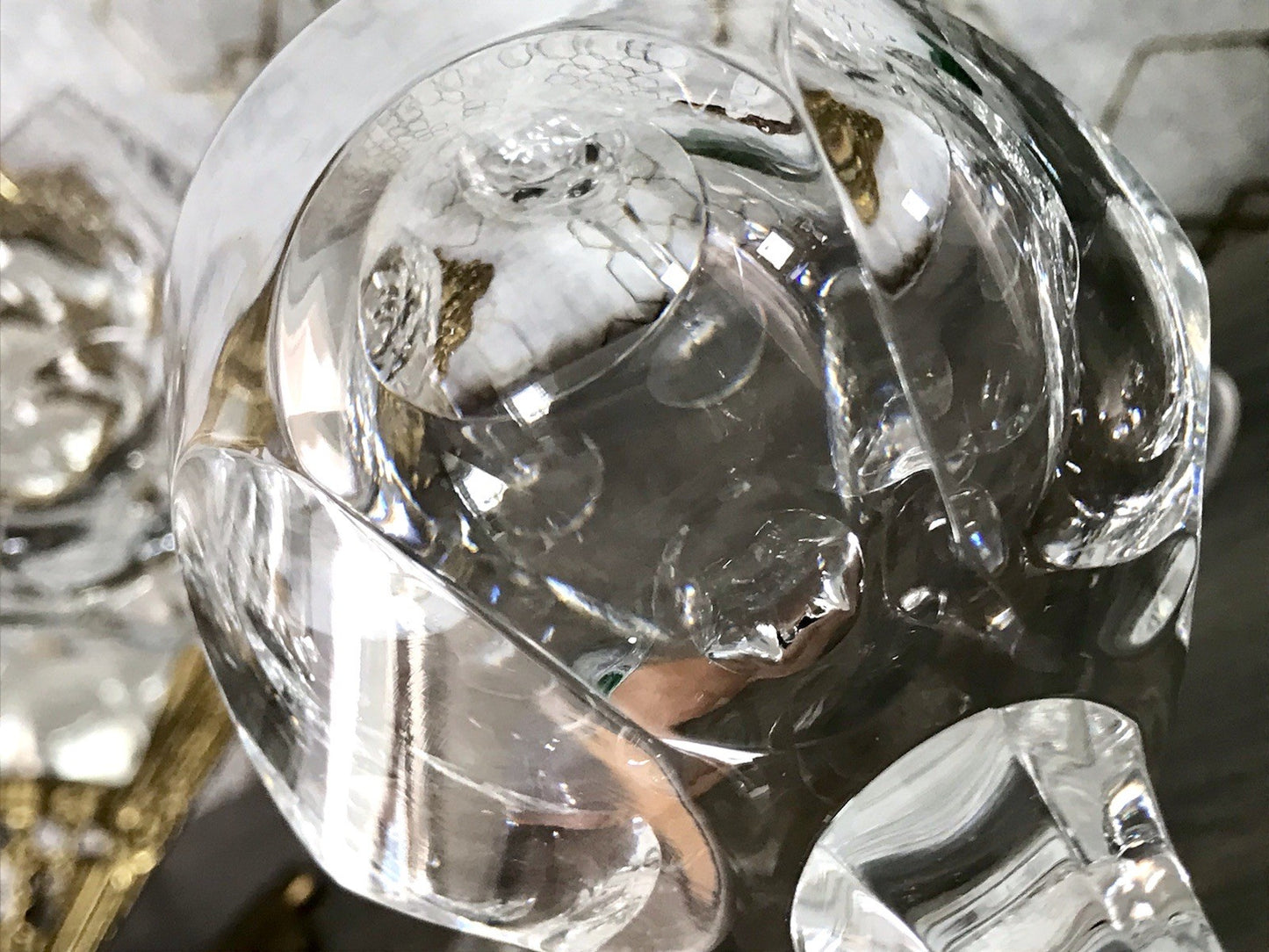 Vintage Edel 5x Weingläser Gläser Kristallglas Bleikristall