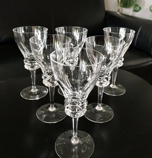Vintage Set á 6St. & Set à5 St. EDEL Weingläser Gläser Kristallglas Bleikristall