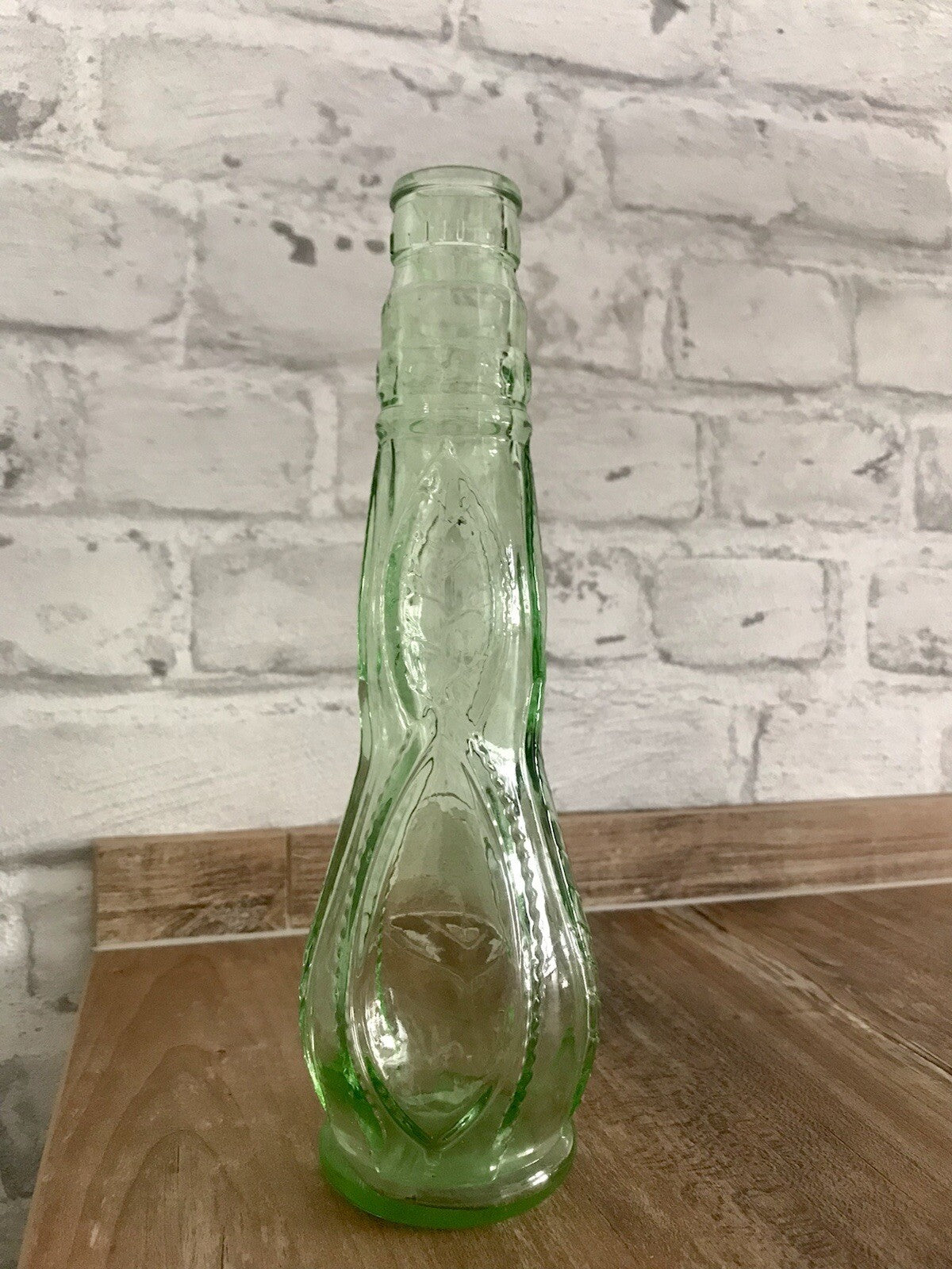 Antik? alt Vintage Flasche Glas grün Getränkflasche