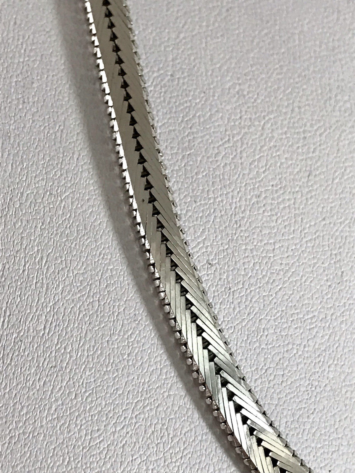 Antik Edel Art Déco 835 Silber Collier rhodiniert Halskette blaue Steine Armband