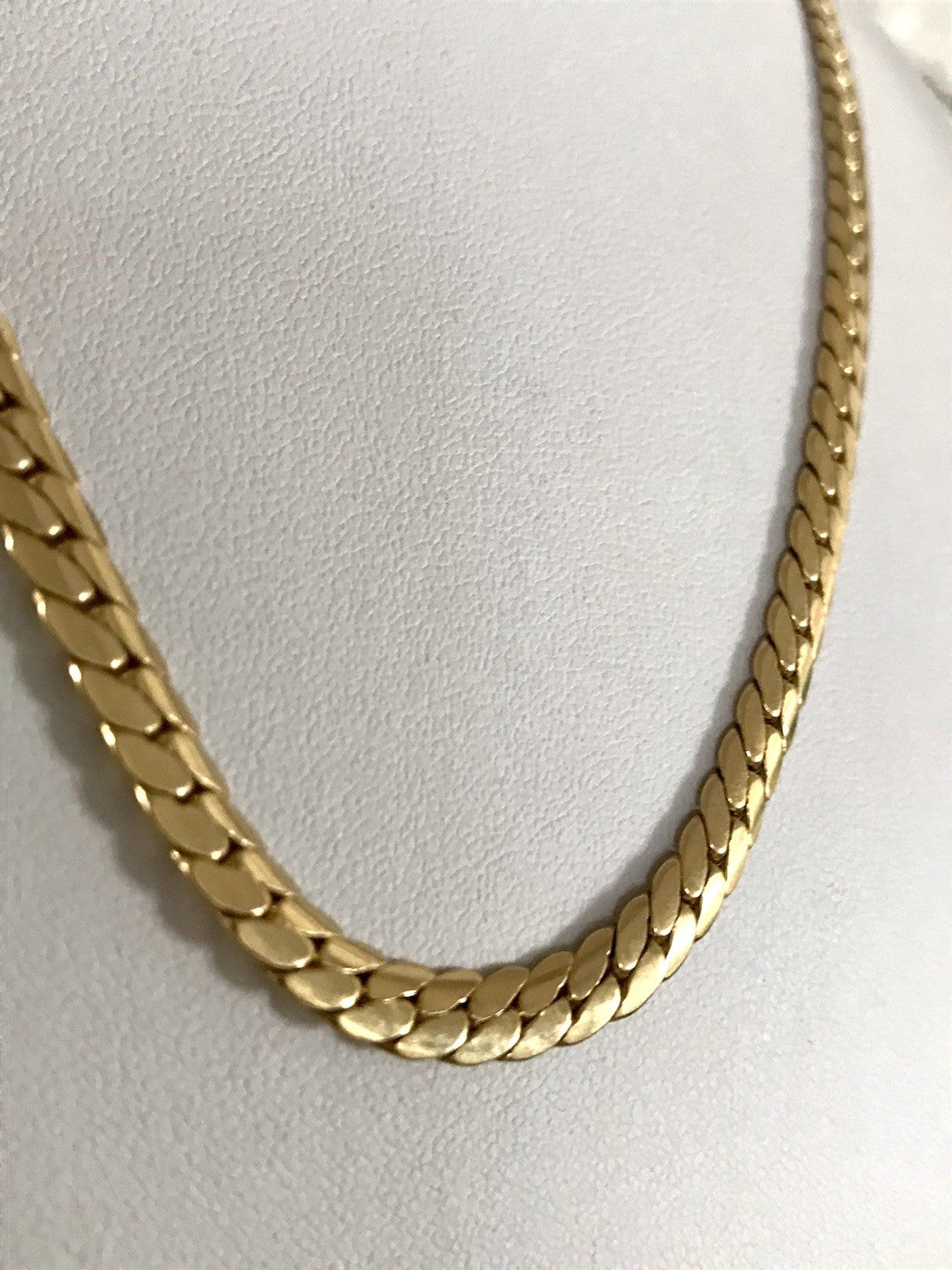 Vintage Halskette Amerik. Doublè gold SCHÖN Damen Massiv Collier Kette