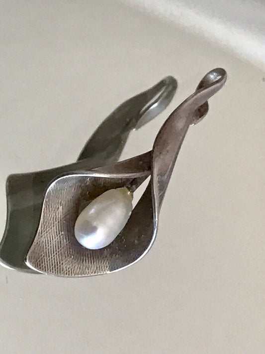Antik Jugendstil Anhänger Kettenanhänger Silber Perle SO SCHÖN!