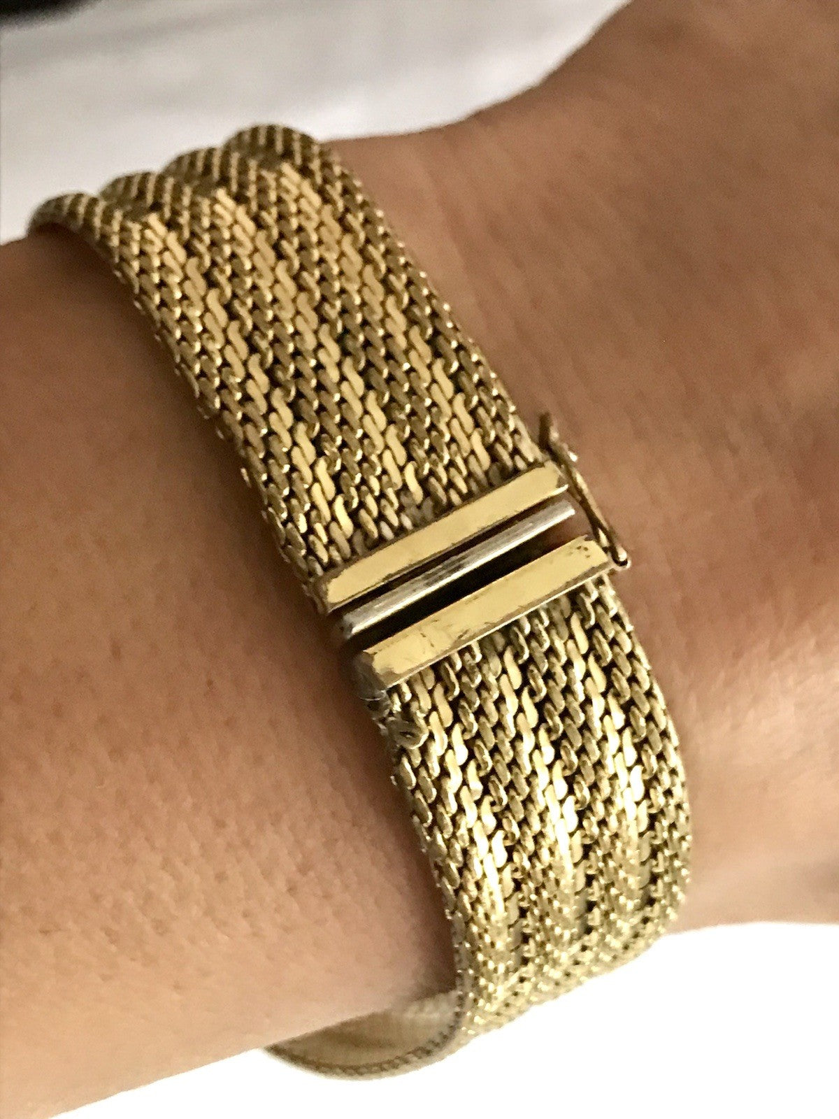 Vintage Teppicharmband Armband vergoldet Amerik. Doublè