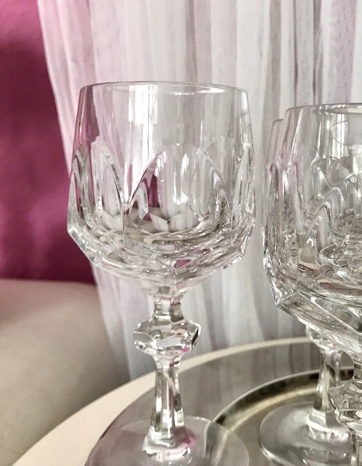 Vintage SEHR EDEL 6 Weingläser Gläser  Kristallglas Nachtmann Alexandra