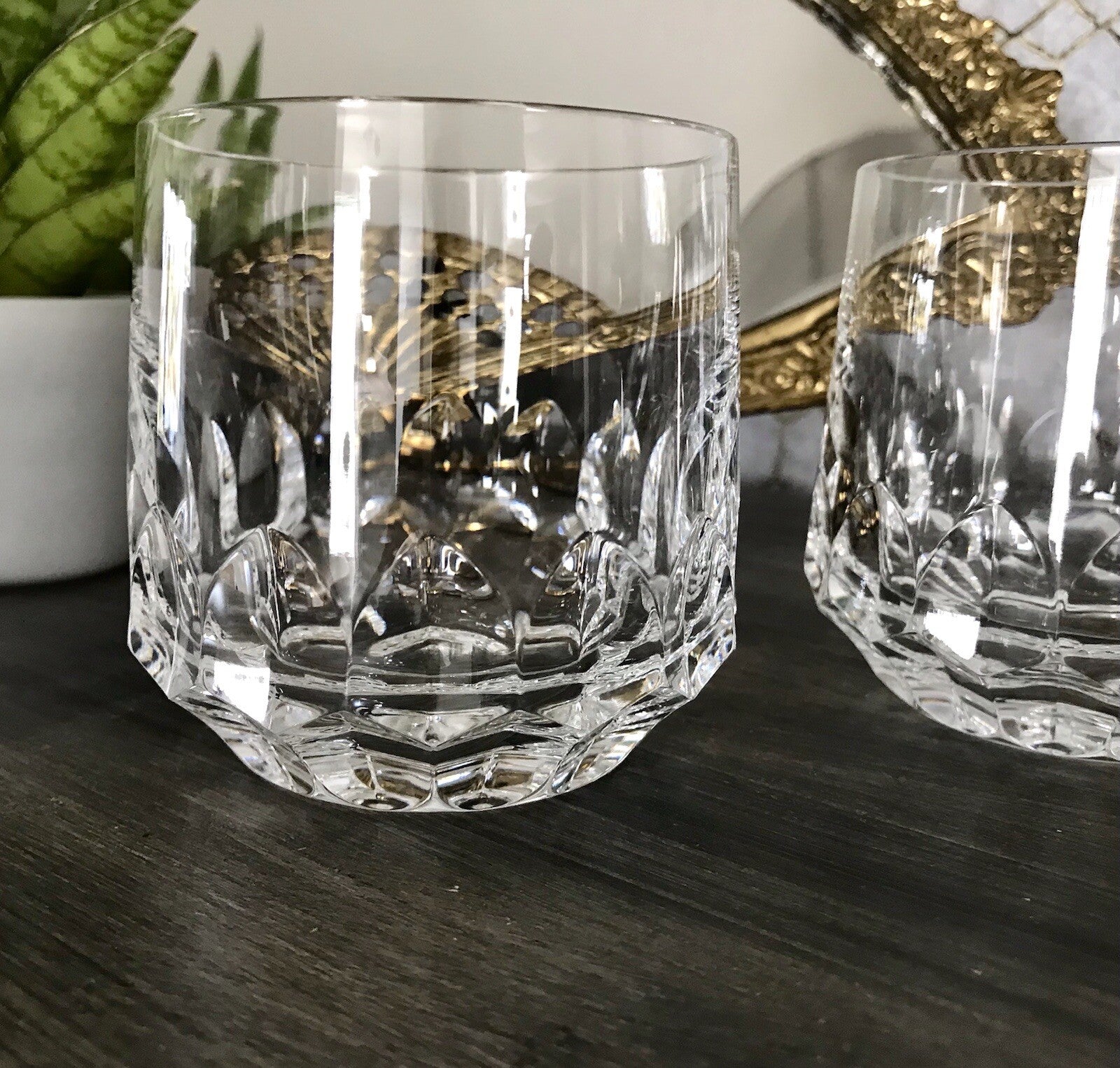 Vintage Edel 3x Whisky Gläser Kristallglas Peill & Putzler Bleikristall