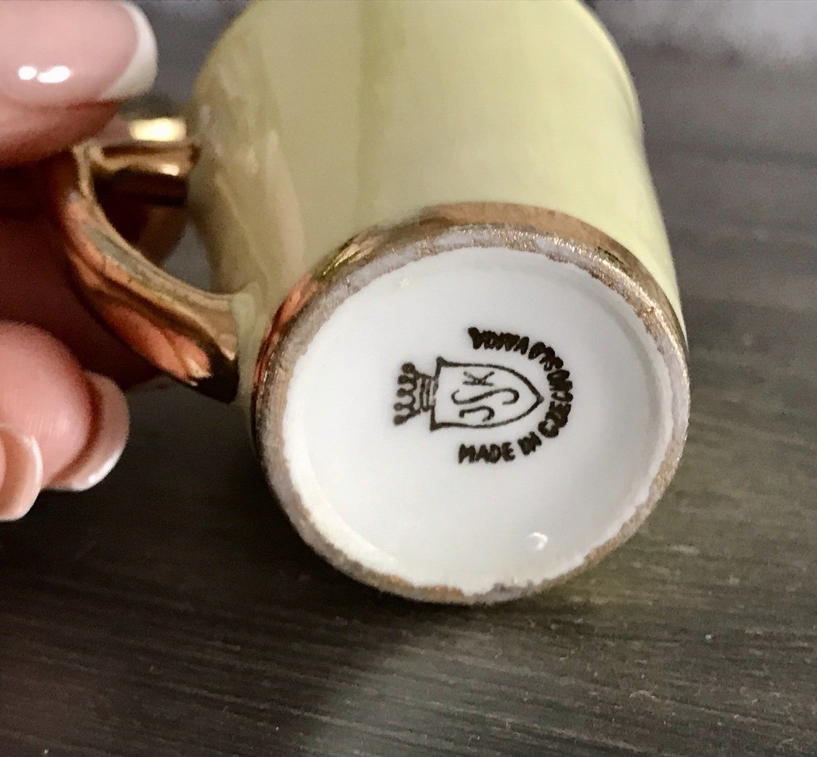 Antik Porzellan Andenken Becher Kurbecher Tasse Marianske Lazne