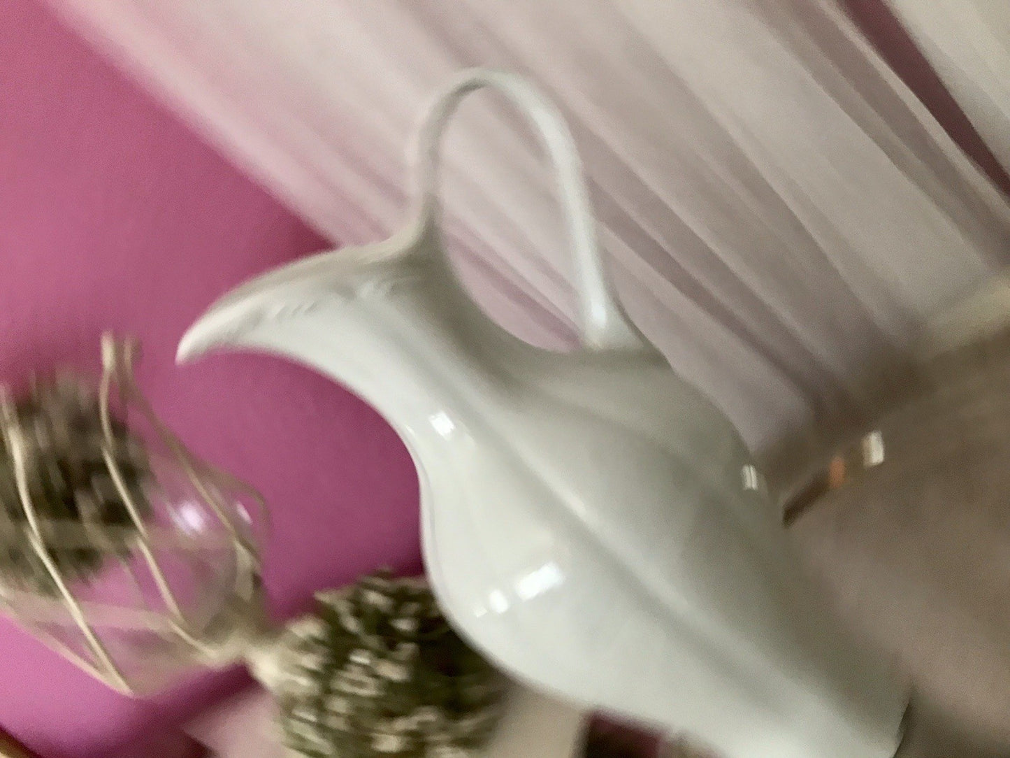 Vintage 60er Porzellan Vase KPM Bavaria weiß