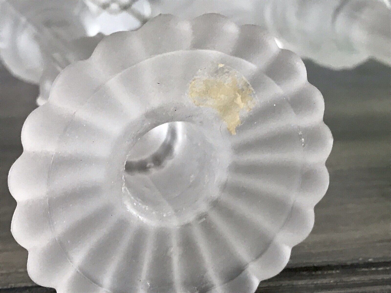 Antik Val Saint Lambert 2 Griffon Kerzenleuchter Kerzenständer EDEL Glas