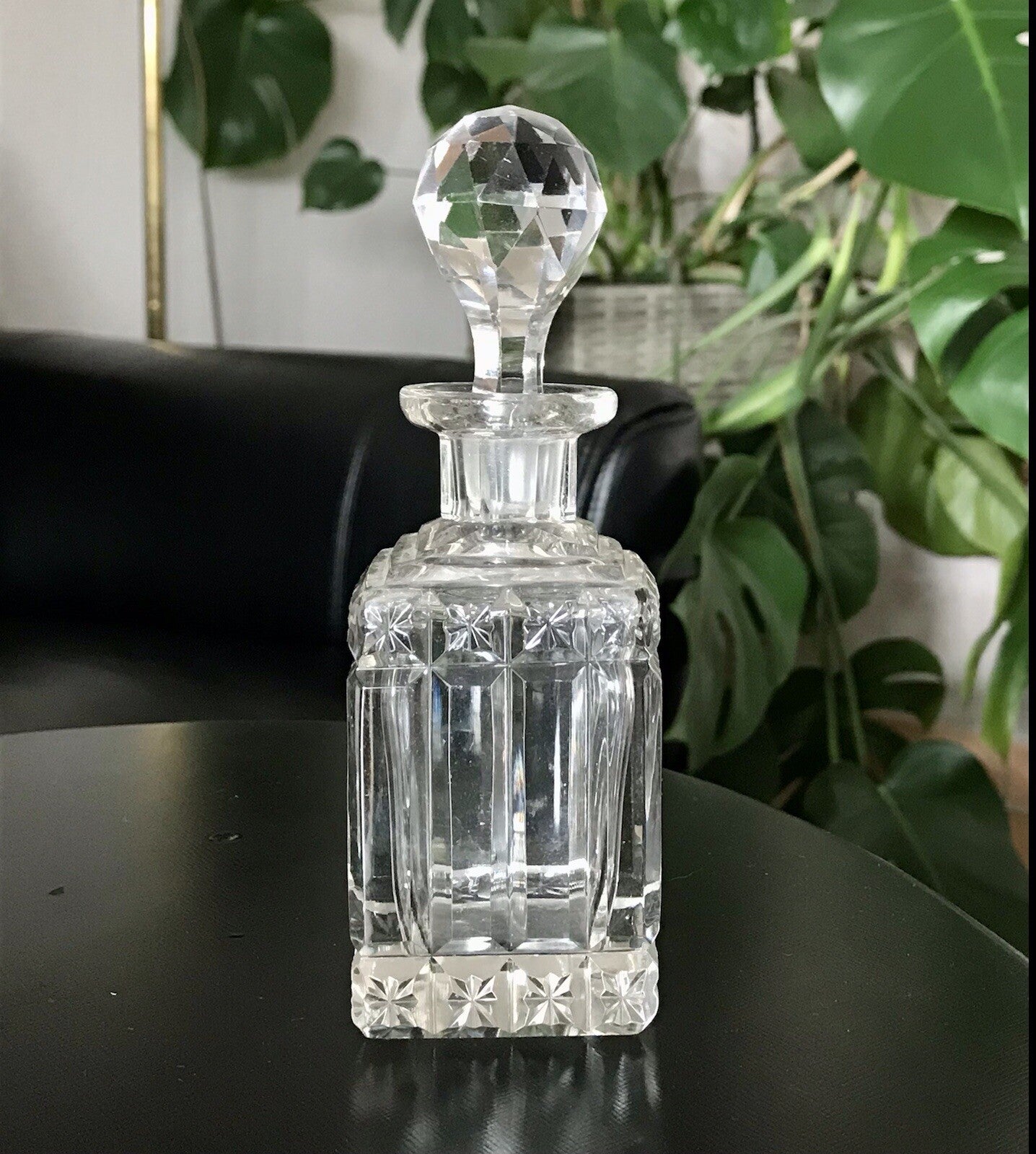 Antik Baccarat? SEHR EDEL 1 Flakon kleine Karaffe Bleikristall Schliff