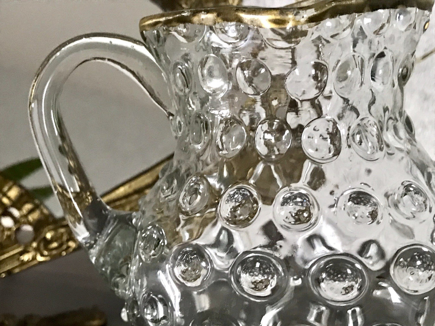 Anti Krug Glaskrug Kanne Karaffe Nuppen Abriss Zwar&Neugebauer Weißwasser 0,6 L