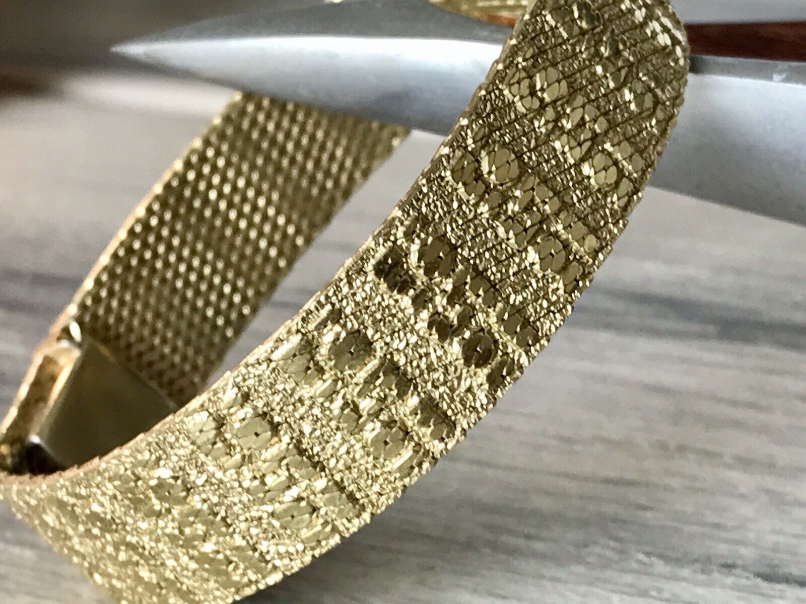 Vintage wunderschönes Teppicharmband Armband vergoldet Amer. Doublè Andreas Daub
