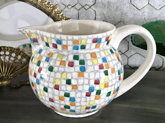 Antik alt Keramik Kanne Krug Schramberg? Dekor Coktail