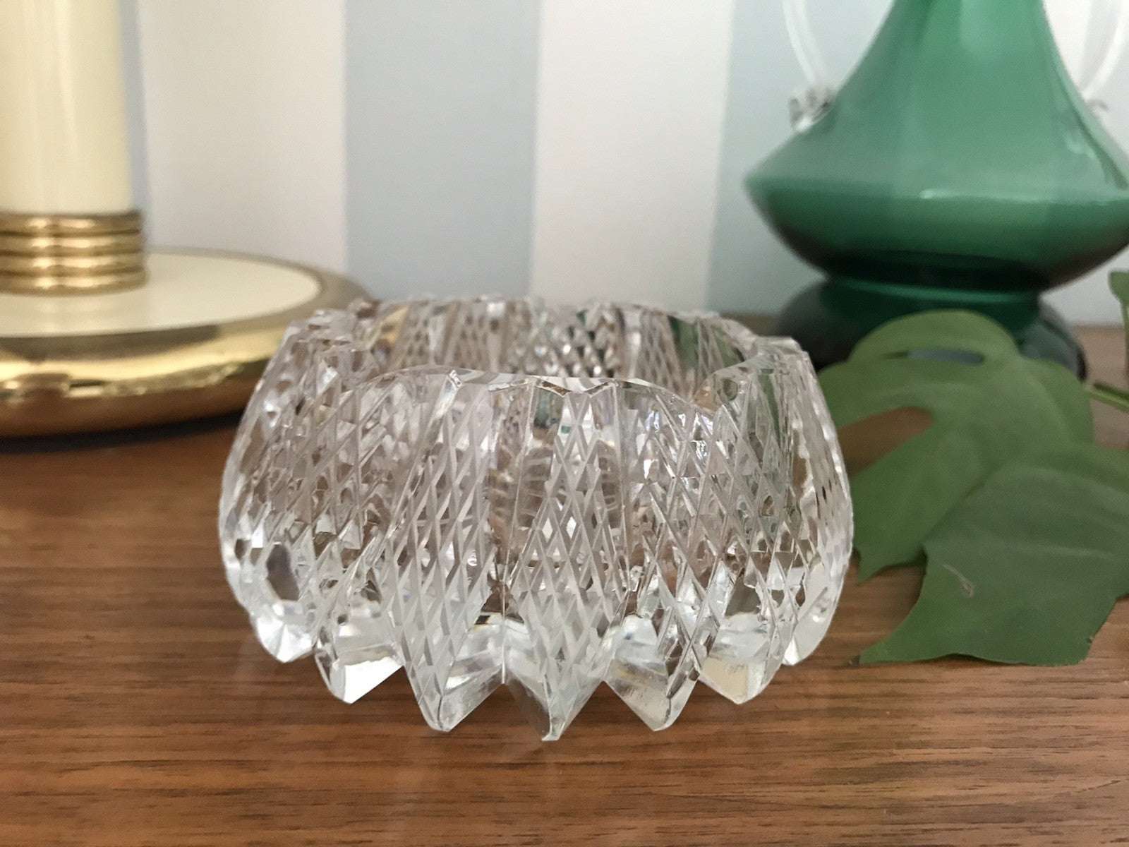 Alt antik? Aschenbecher Designer  Ascher Kristallglas EDEL Schliff Schnitt