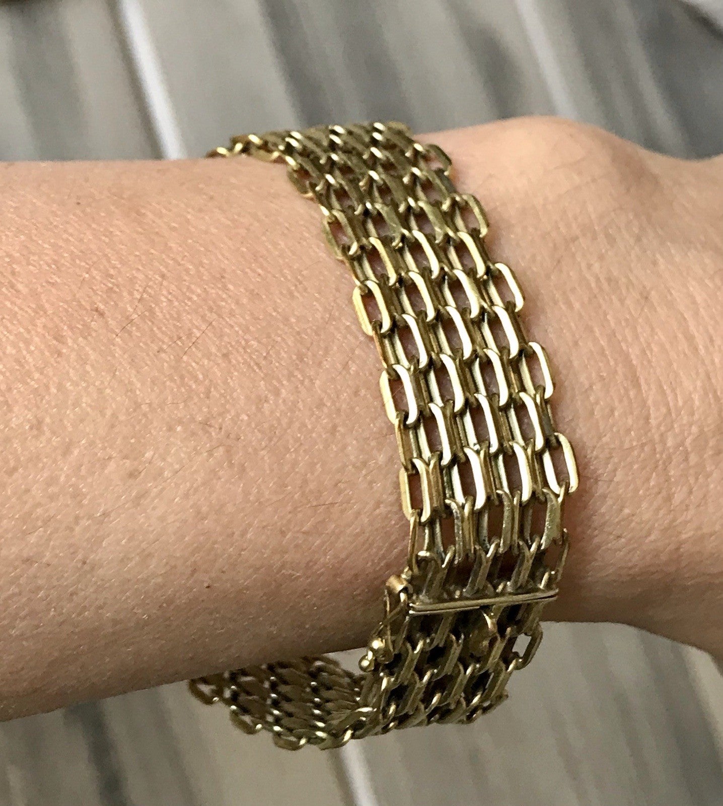 Vintage Teppicharmband Armband vergoldet Amerik. Doublè