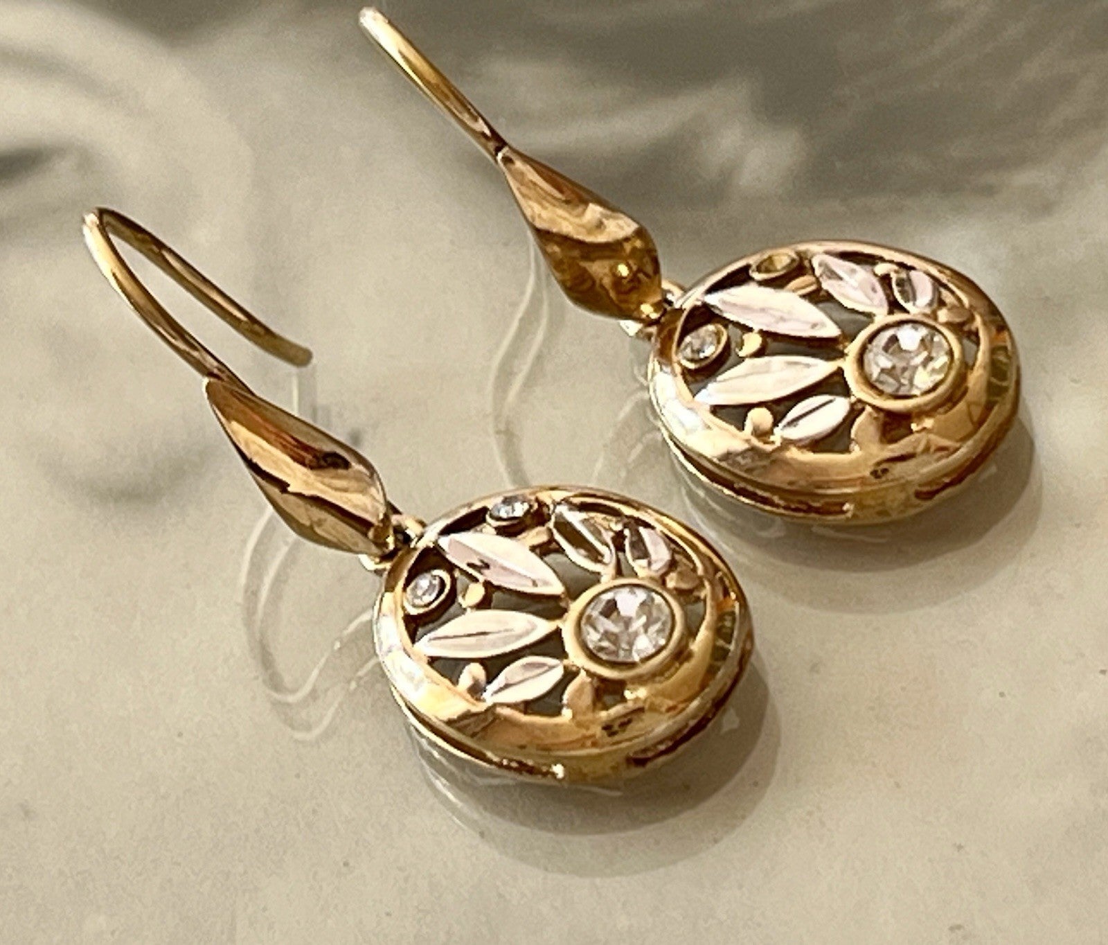 Ohrringe Ohrstecker DAMEN 925 Silber vergoldet gold Vintage Stil Edelsteine