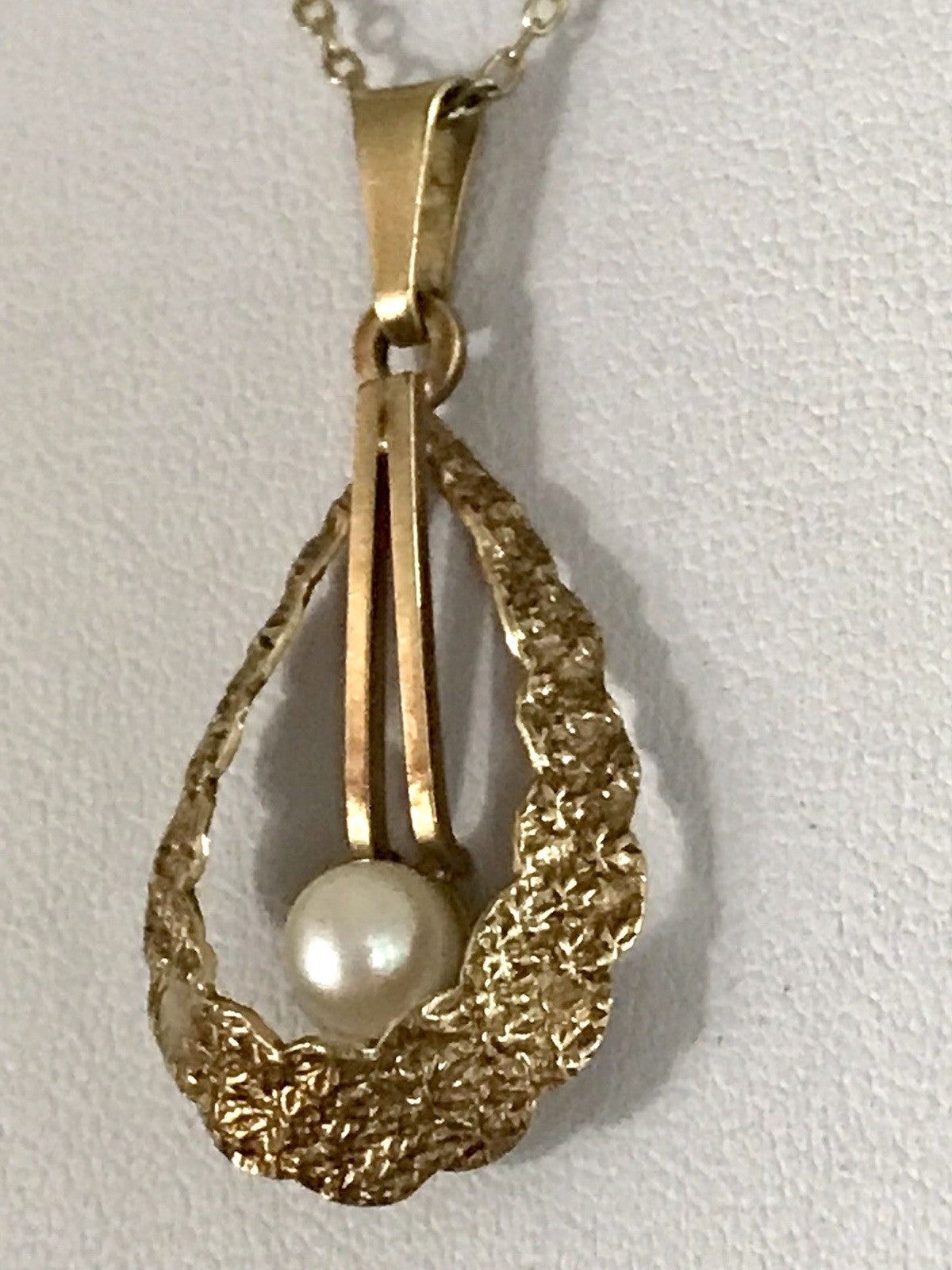 Vintage Halskette mit Änhänger Amerik. Doublè gold Sehr SCHÖN TeKa
