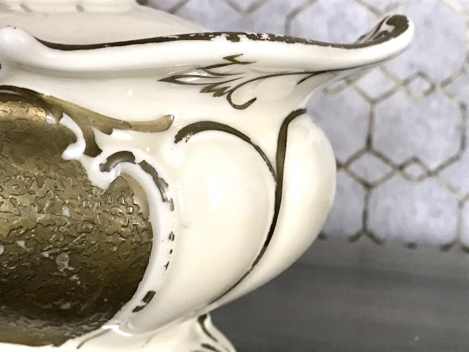 Antik Art Déco Porzellan Dose 02 Deckeldose Schatulle Bonboniere Neu-Tettau 1930