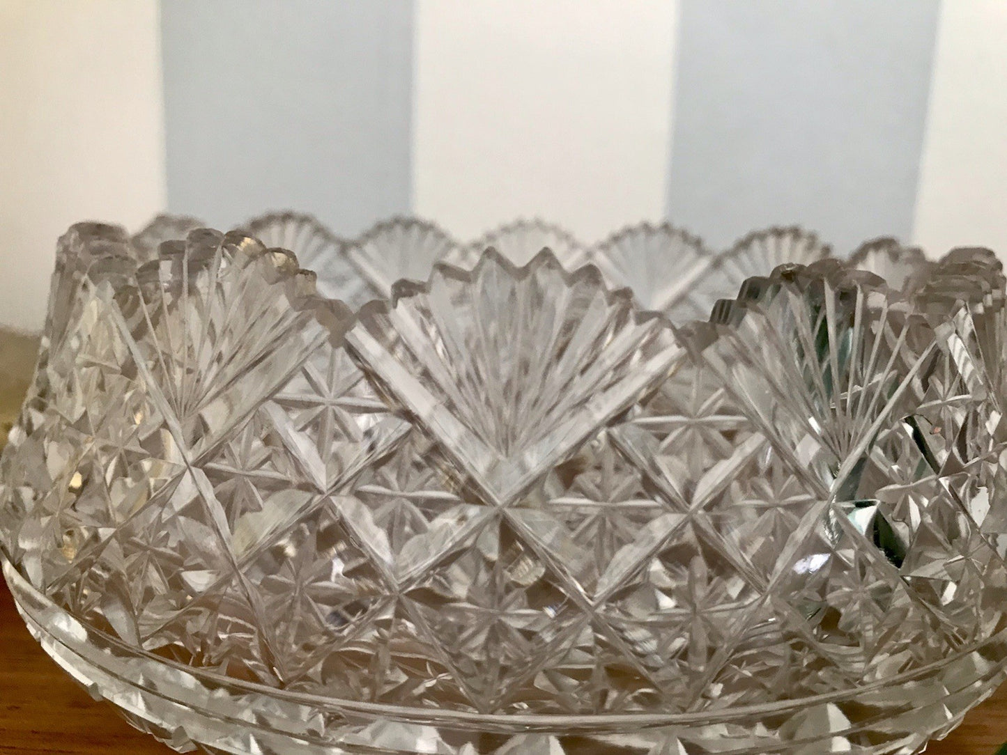 Antik Bleikristall Schale Glasschale Anbietschale Kristallglas Glas wundervoll!