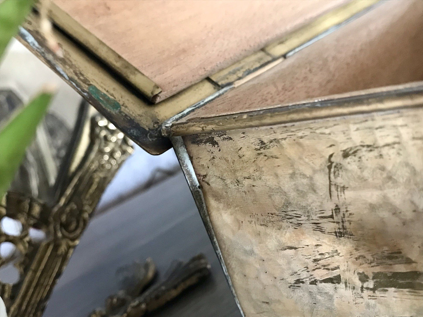 Antik WMF Jugendstil Messing Schatulle Zigarrendose Dose wunderschön Kegelklub