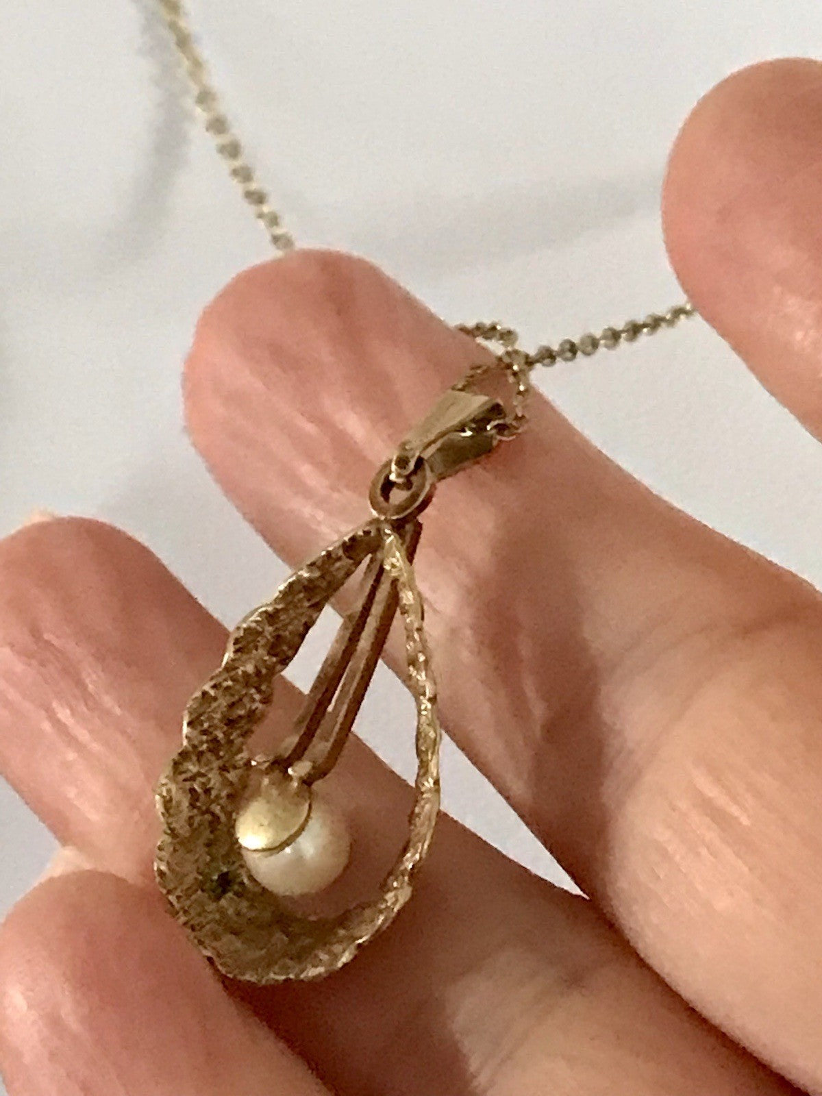 Vintage Halskette mit Änhänger Amerik. Doublè gold Sehr SCHÖN TeKa
