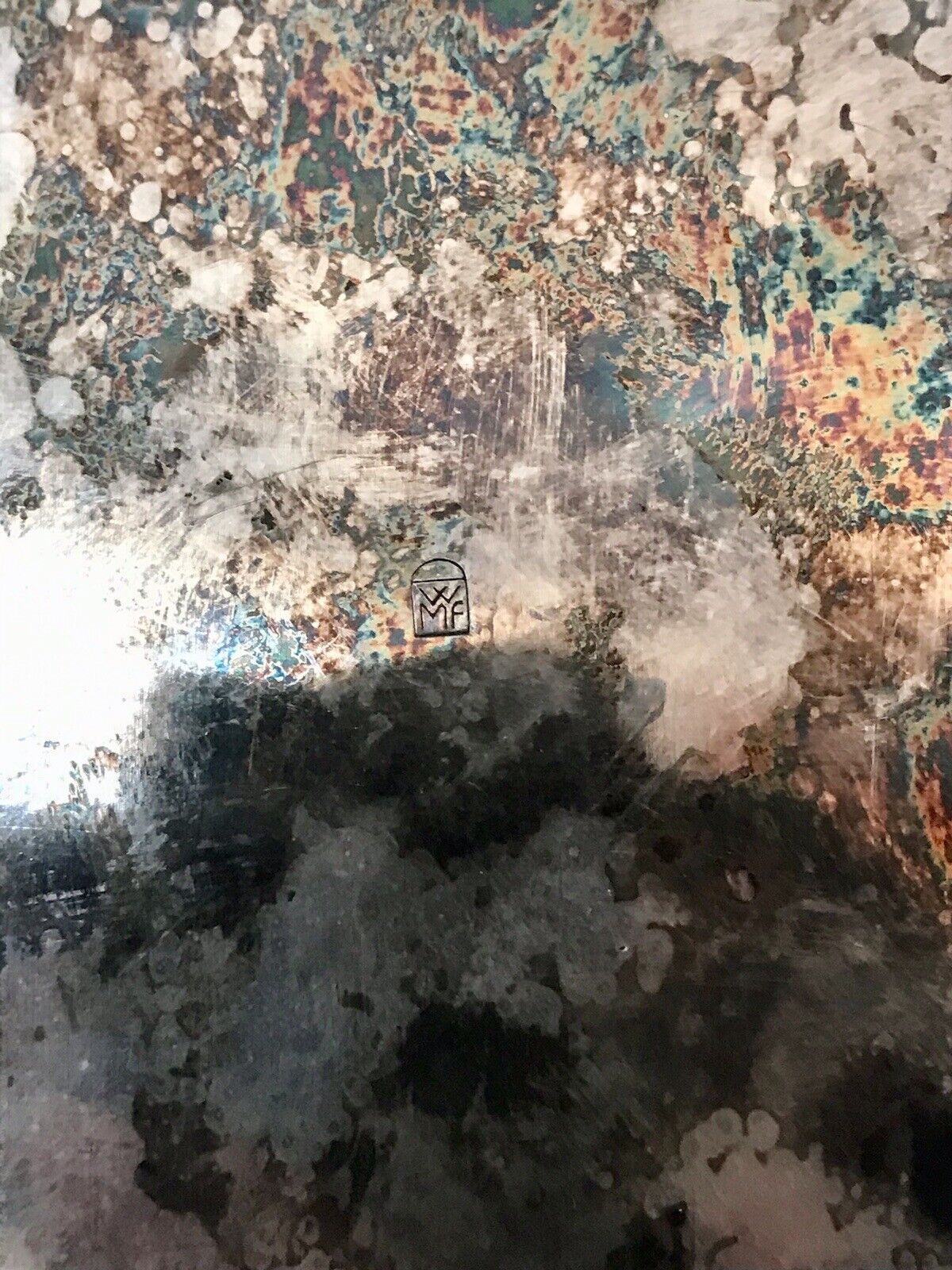 Antik WMF Schale Art Déco versilbert Kugelfüßchen