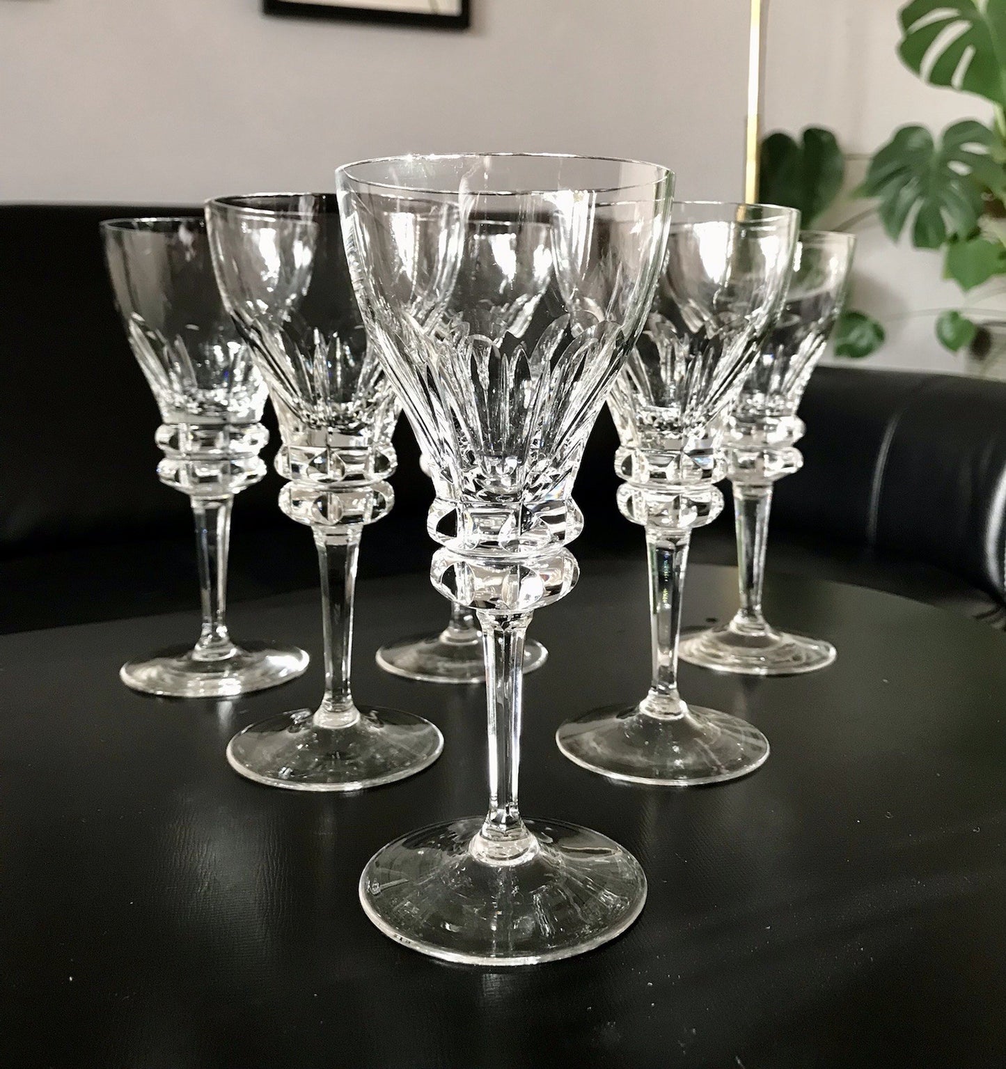 Vintage Set á 6St. & Set à5 St. EDEL Weingläser Gläser Kristallglas Bleikristall
